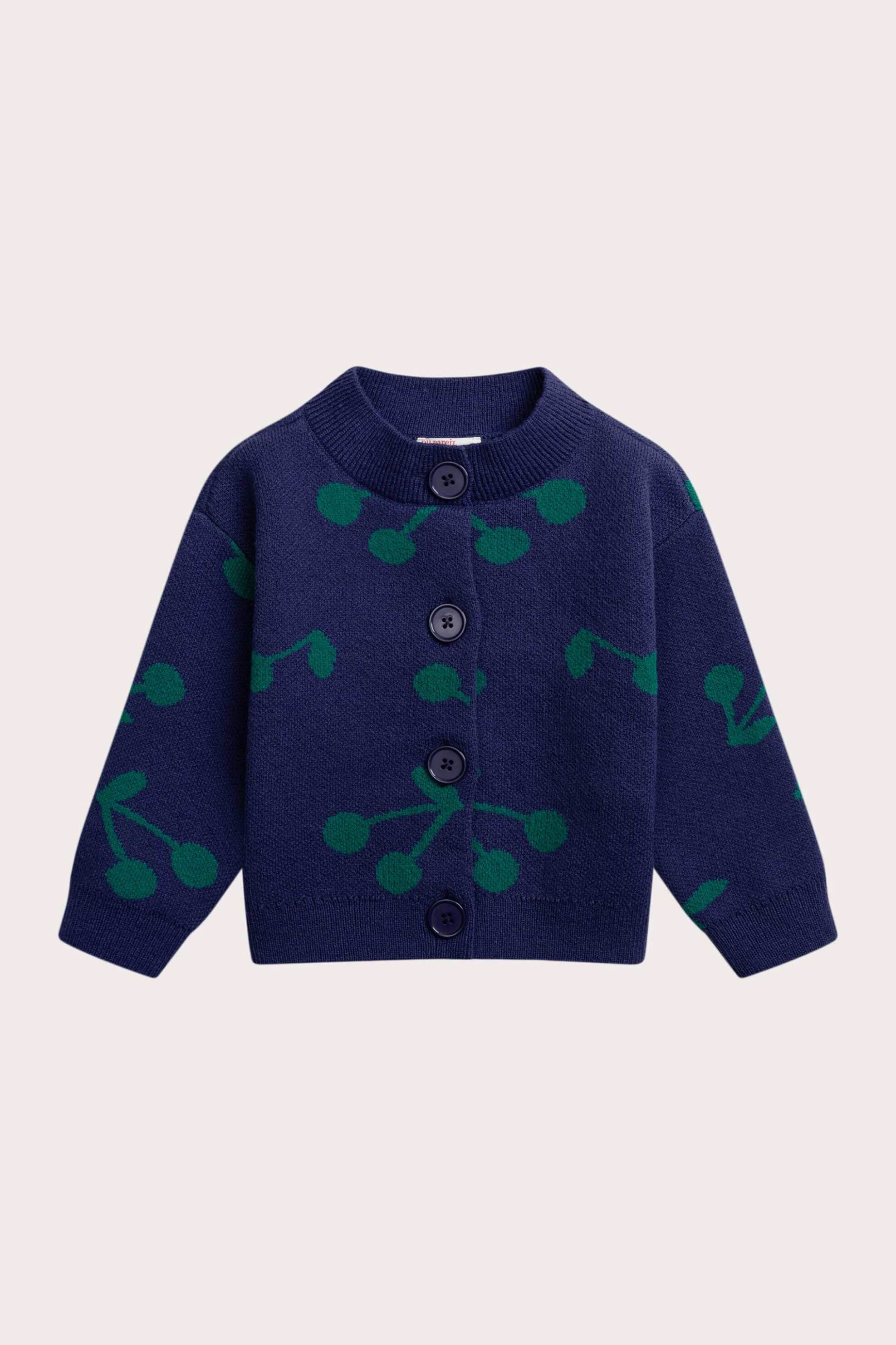 DPAM παιδική πλεκτή ζακέτα με σχέδιο - 366733 Μπλε Σκούρο