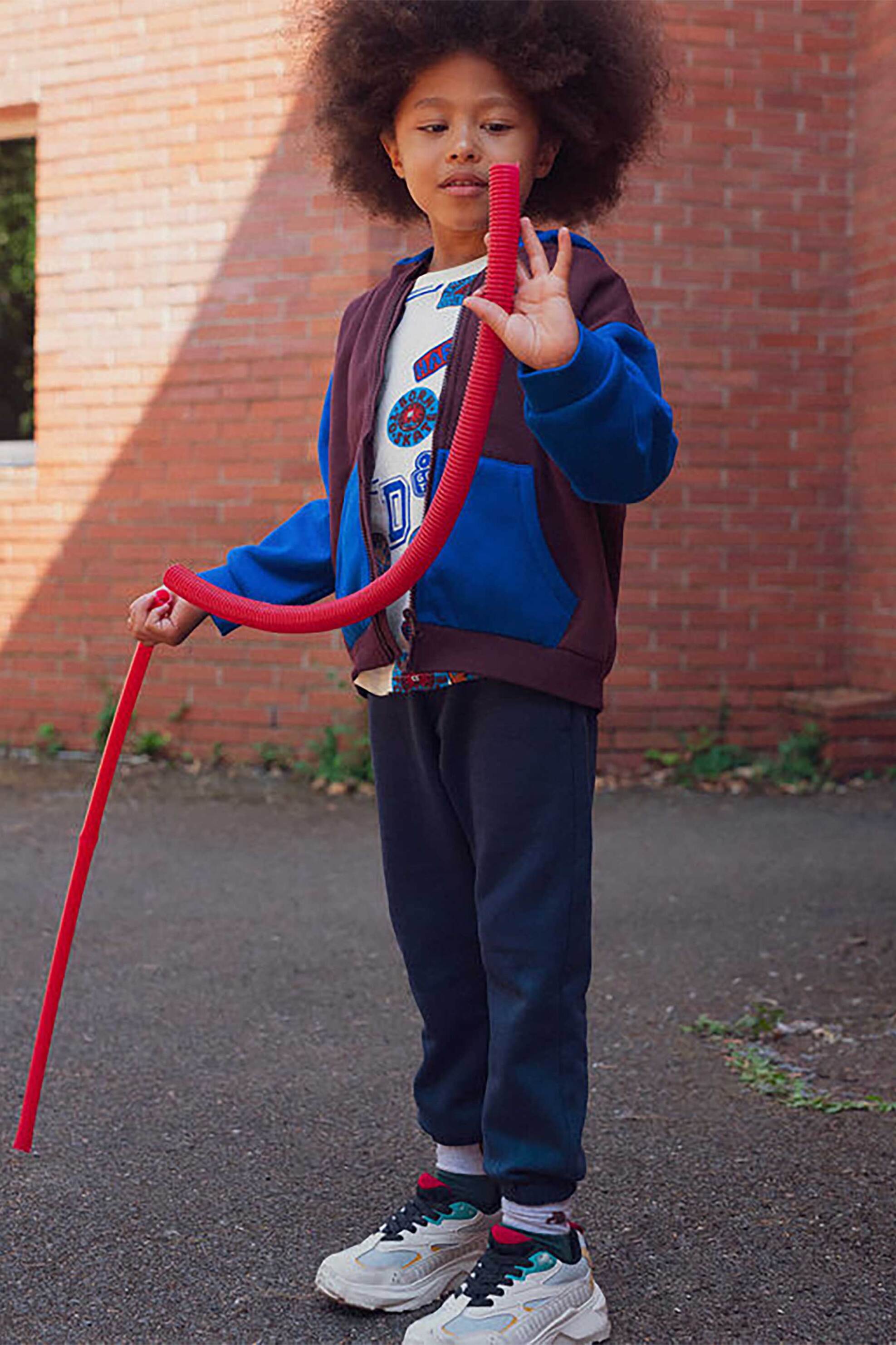 DPAM παιδική ζακέτα φούτερ με fleece - 366768 Μπλε