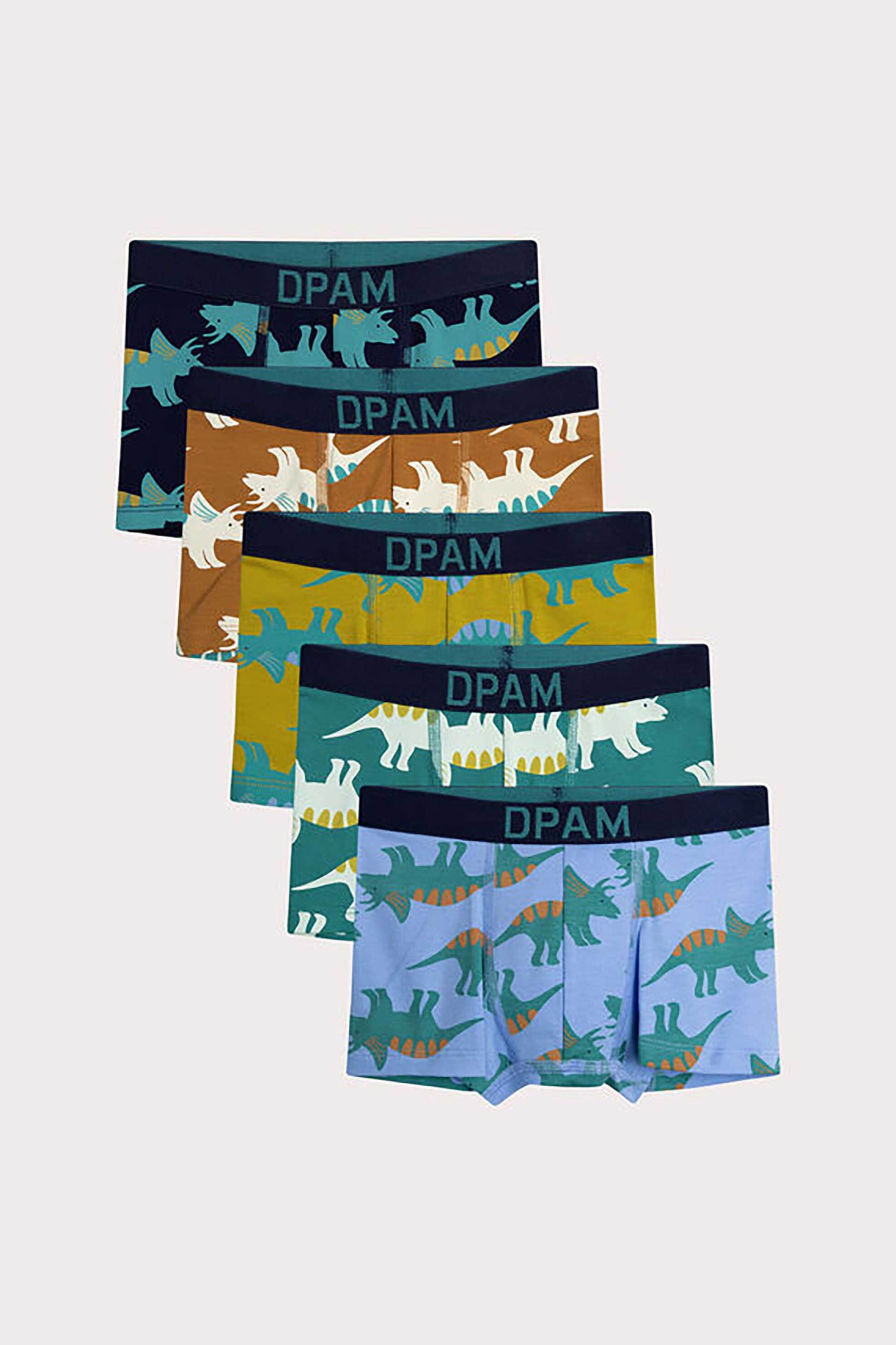 DPAM DPAM σετ παιδικά εσώρουχα σε διάφορα σχέδια και χρώματα (5 τεμάχια) - 367007 Πολύχρωμο