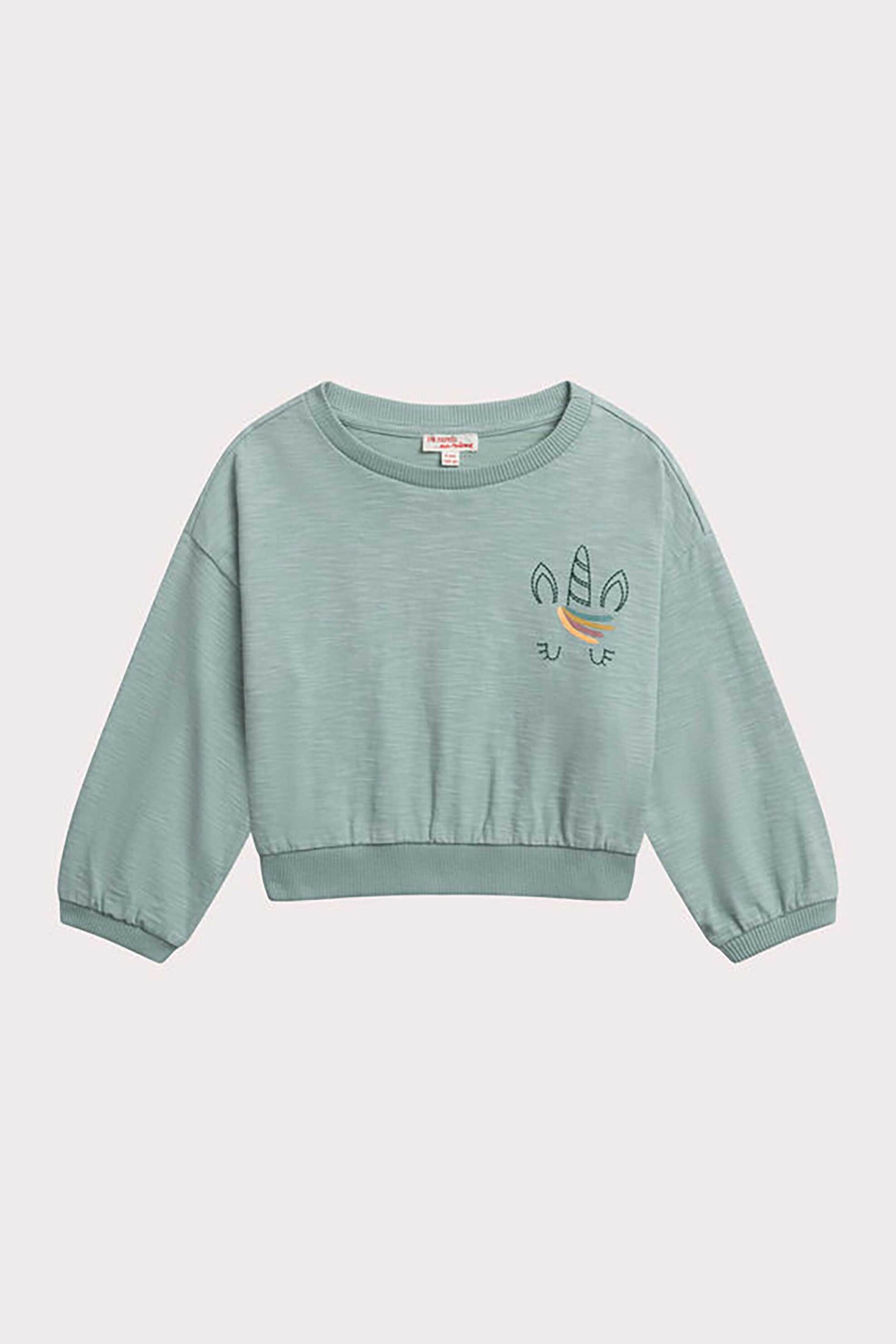 DPAM παιδική μακρυμάνικη μπλούζα με σχέδιο μονόκερο - 367093 Βεραμάν Ανοιχτό