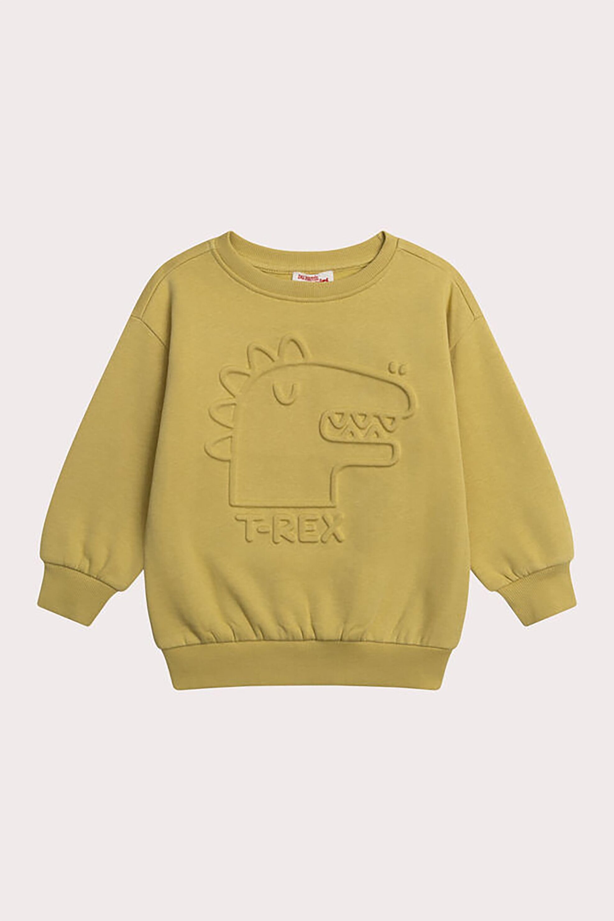 DPAM παιδική μπλούζα φούτερ με ανάγλυφο σχέδιο T-Rex - 367131 Κίτρινο