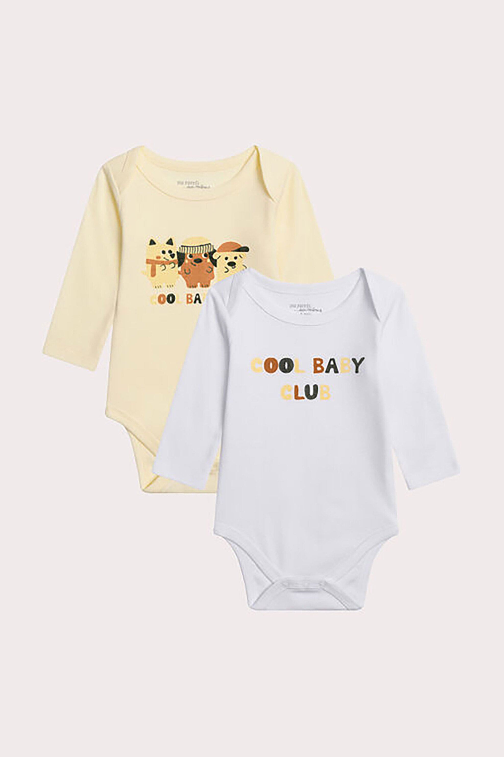 DPAM DPAM σετ βρεφικά φορμάκια με σχέδιο (2 τεμάχια) - 367048 Λευκό