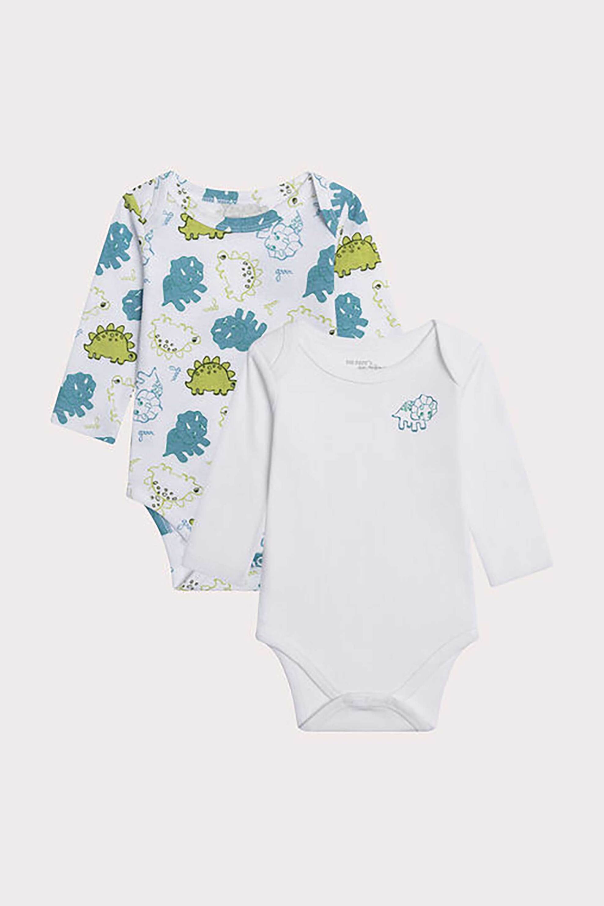 DPAM DPAM σετ βρεφικά φορμάκια με σχέδιο (2 τεμάχια) - 367054 Λευκό