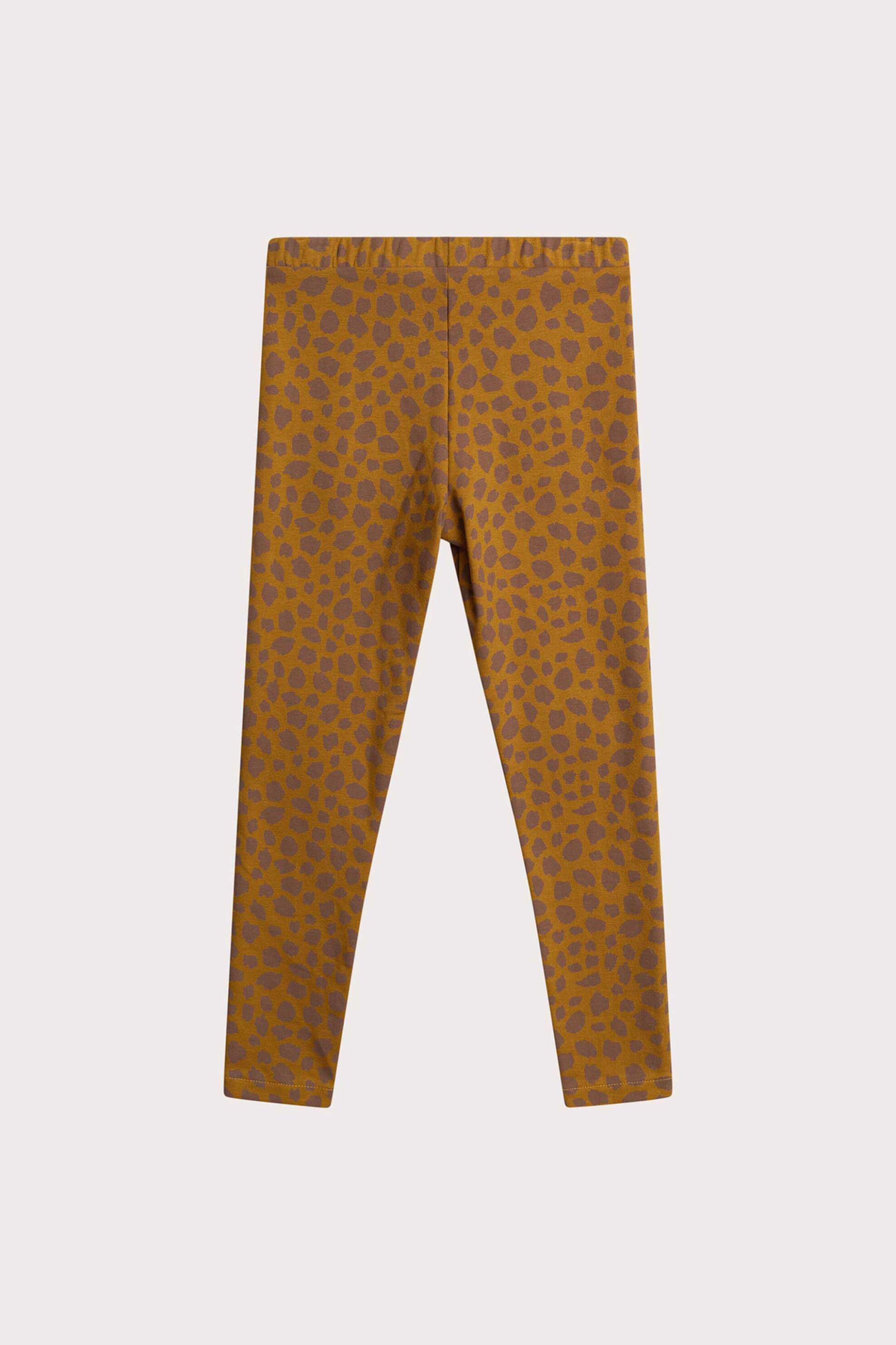 DPAM παιδικό παντελόνι με ελαστική μέση και animal print - 367079 Καφέ φωτογραφία