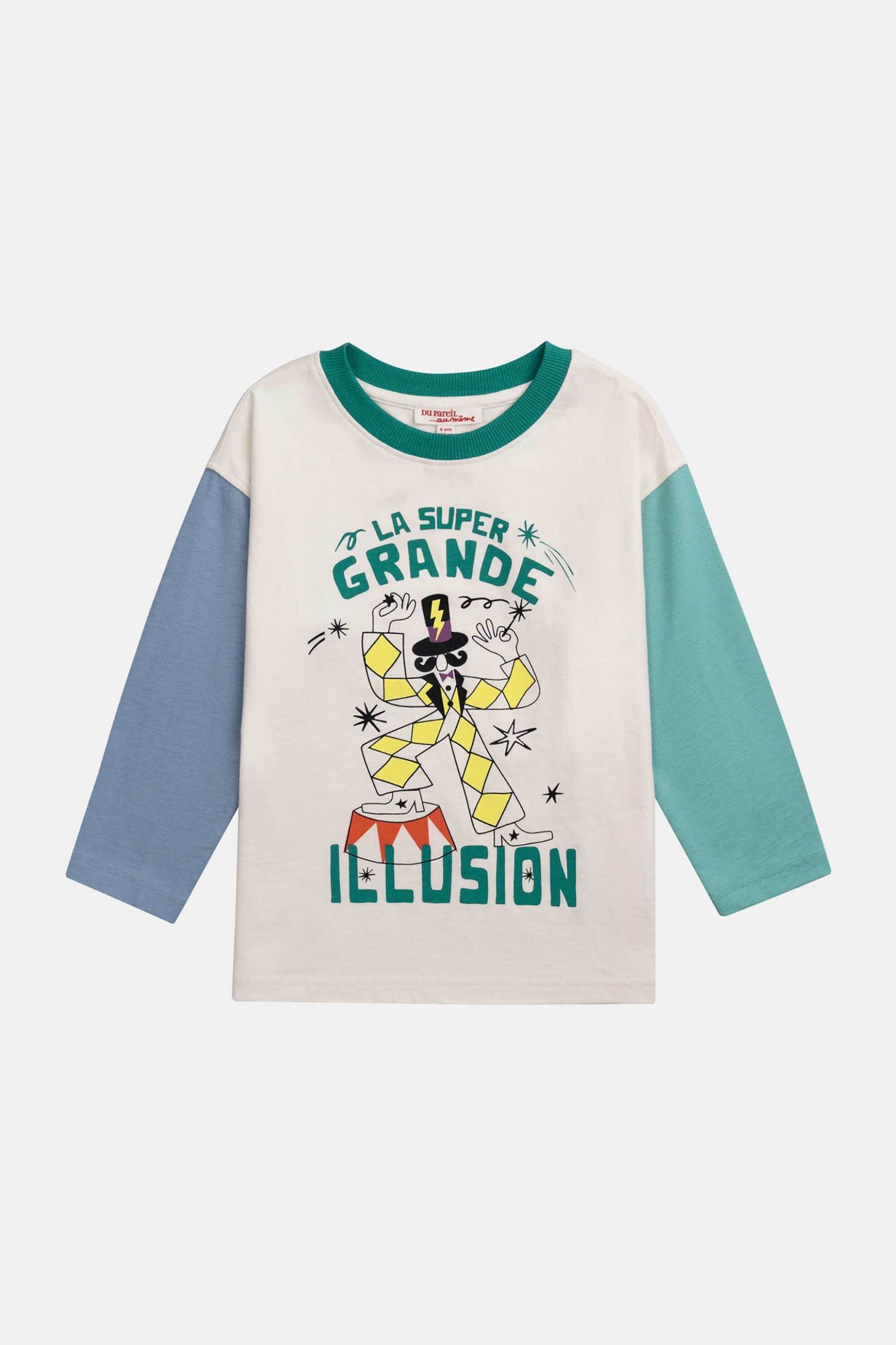 DPAM DPAM παιδική μπλούζα για αγόρια "Grande Illusion" - 370368 Πολύχρωμο