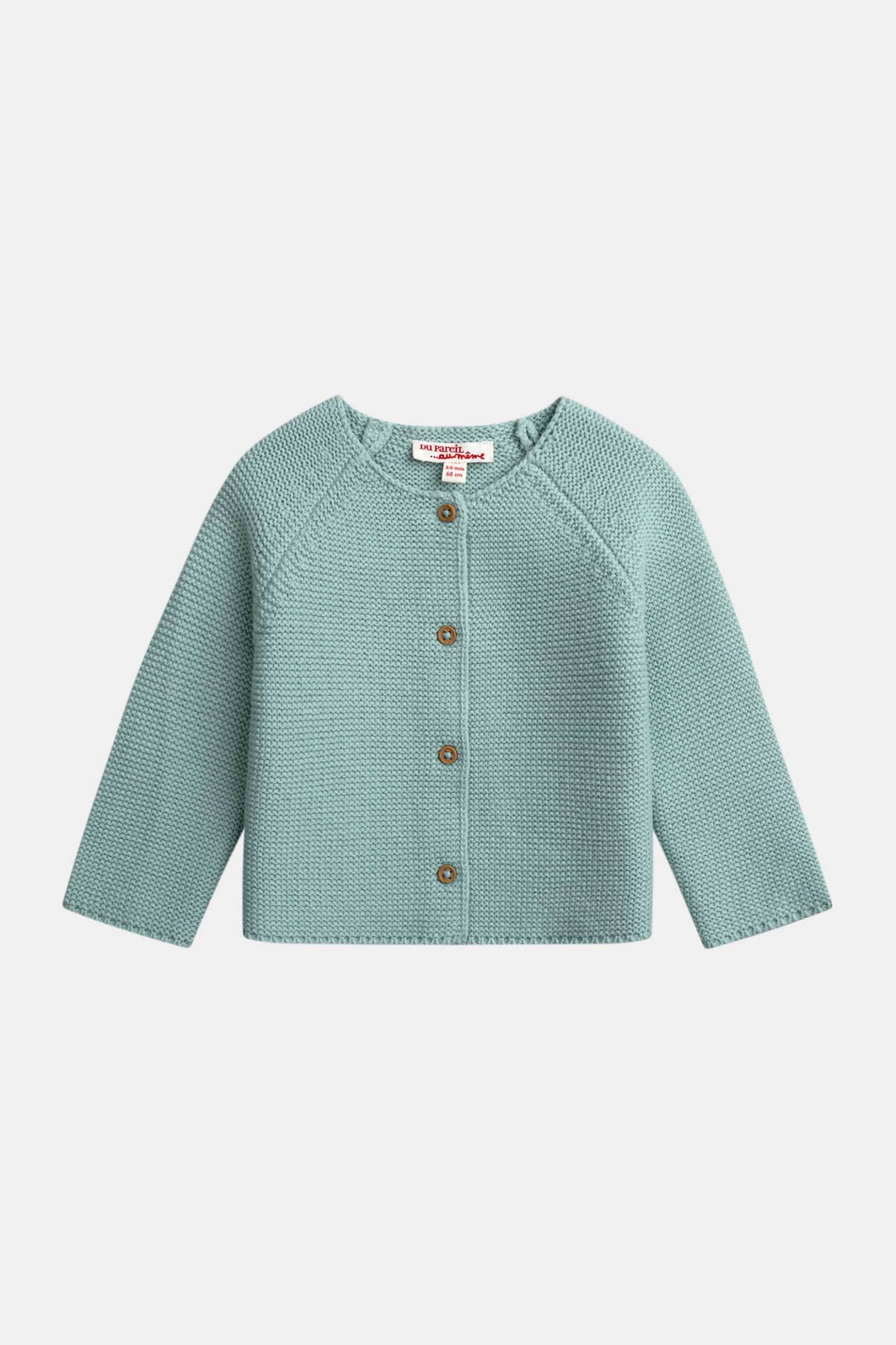 DPAM βρεφική πλεκτή ζακέτα για κορίτσια "Knit Mint" - 370370 Βεραμάν Ανοιχτό