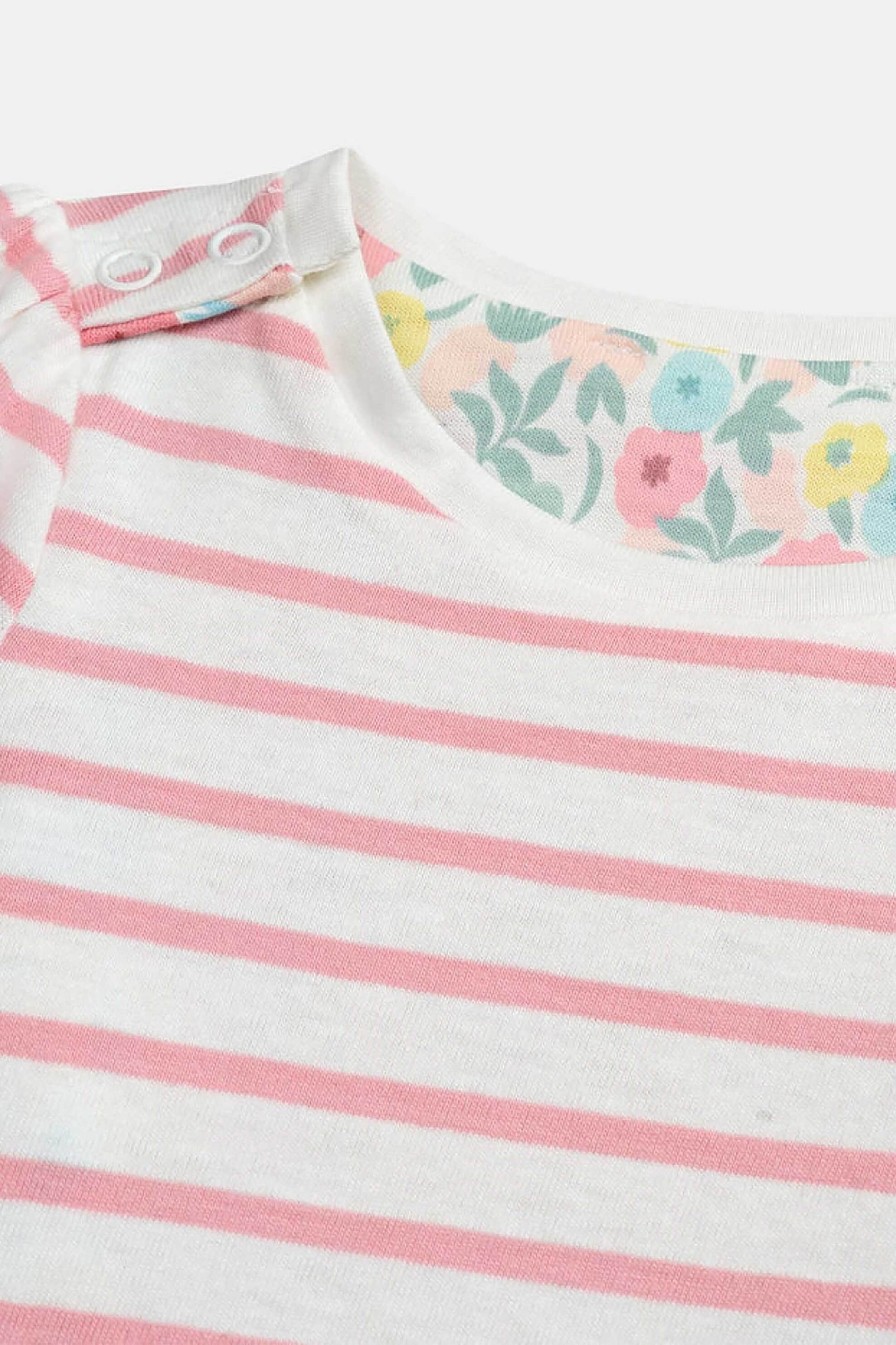 DPAM βρεφική μπλούζα για κορίτσια 2 σε 1 "Stripped Spring" - 370394 Πολύχρωμο φωτογραφία