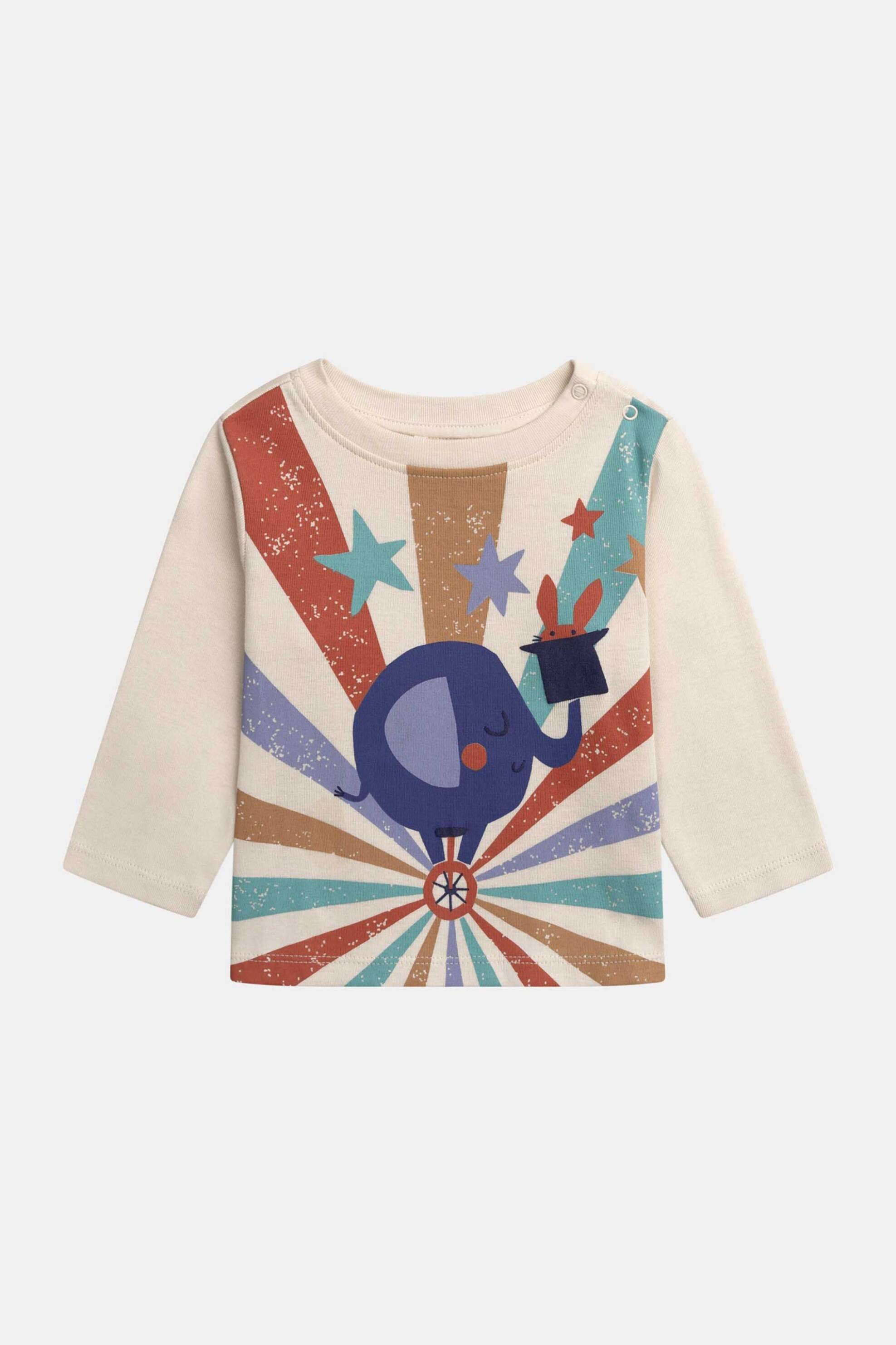 DPAM βρεφική μπλούζα για αγόρια "Spectacular Show" - 370472 Υπόλευκο