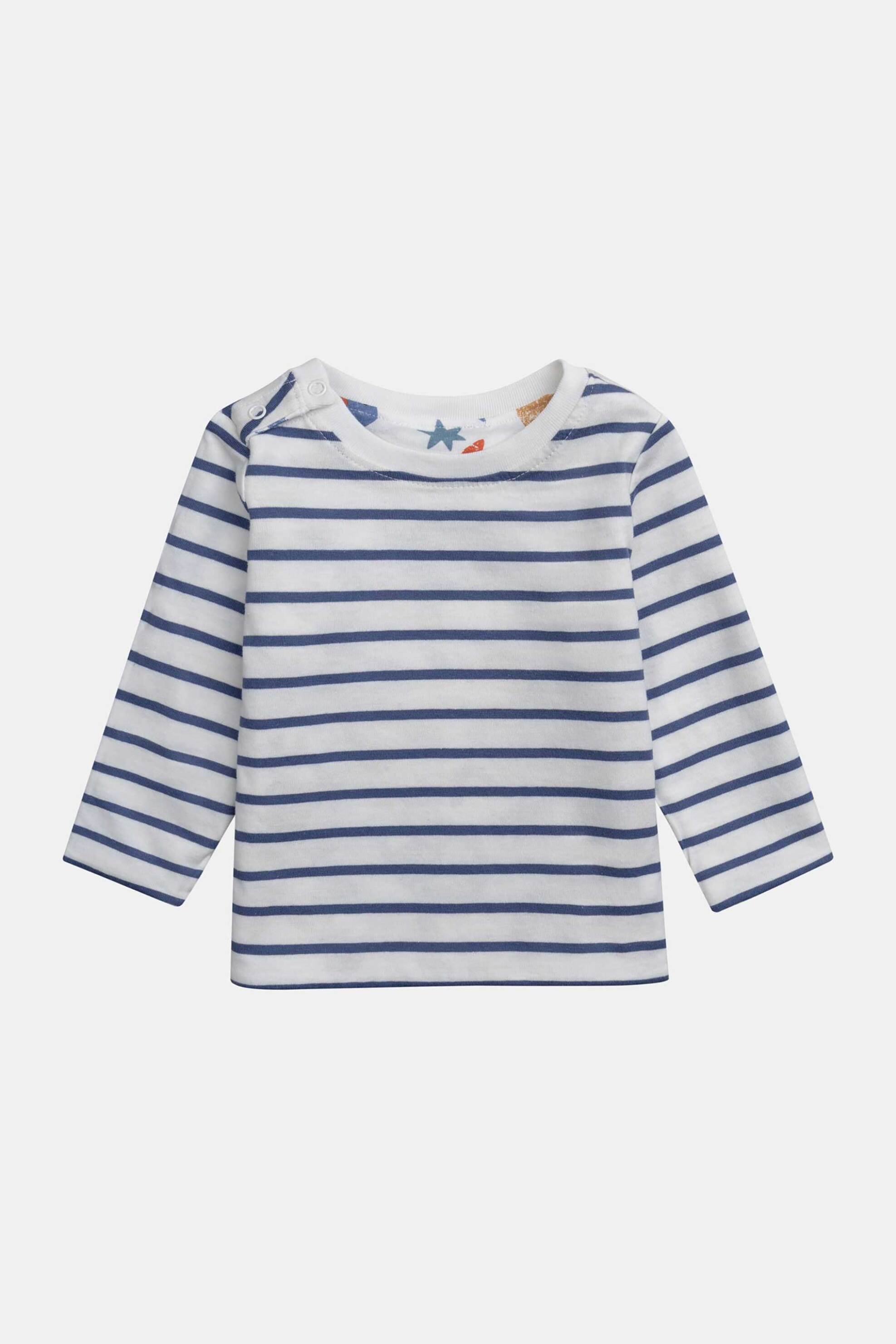 DPAM βρεφική μπλούζα για αγόρια 2 σε 1 "Stripped Circus" - 370478 Λευκό φωτογραφία