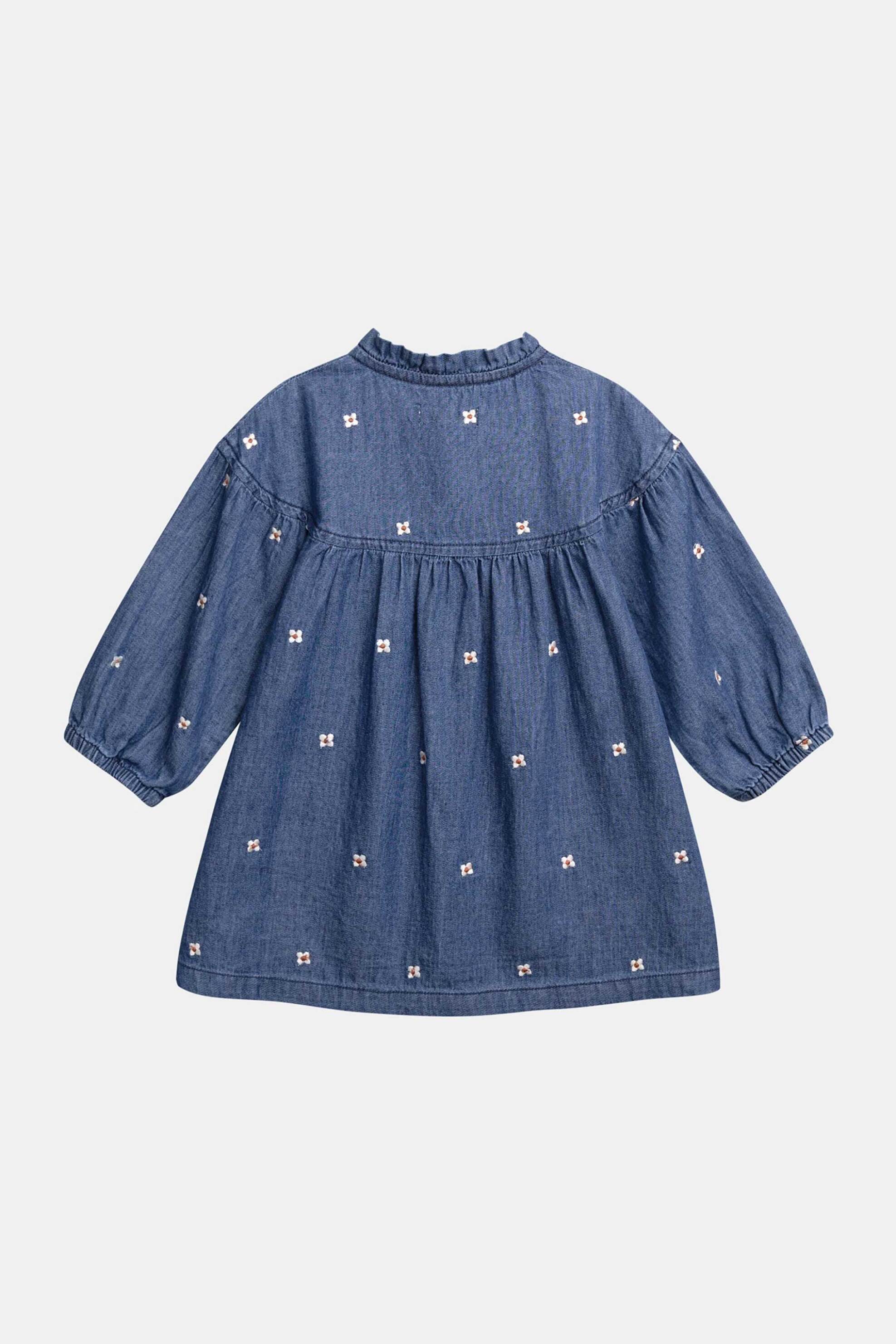 DPAM βρεφικό denim φόρεμα για κορίτσια "Daisies" - 370390 Denim Blue φωτογραφία