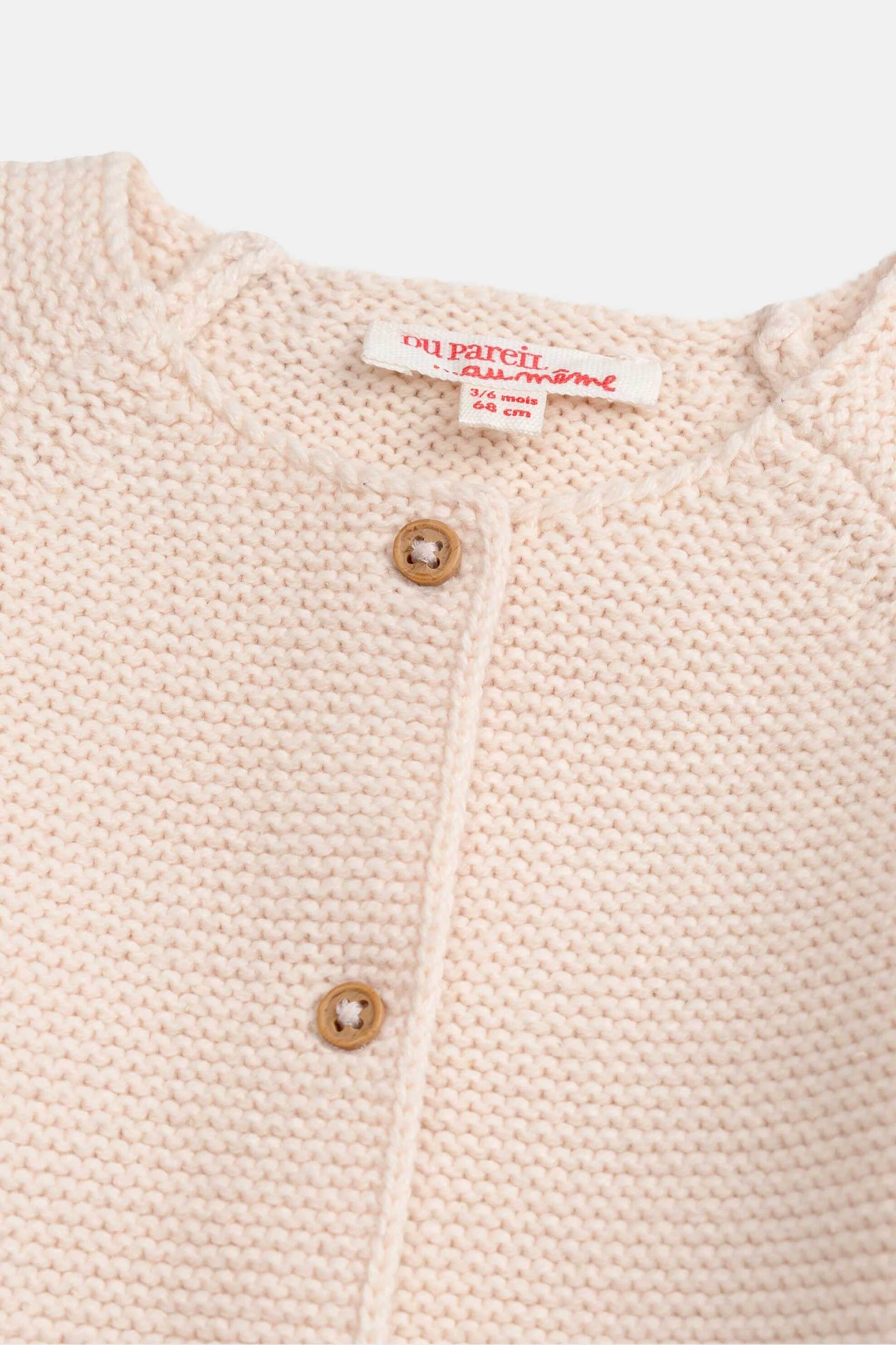 DPAM βρεφική πλεκτή ζακέτα για κορίτσια "Knit Pink" - 370400 Ροζ φωτογραφία