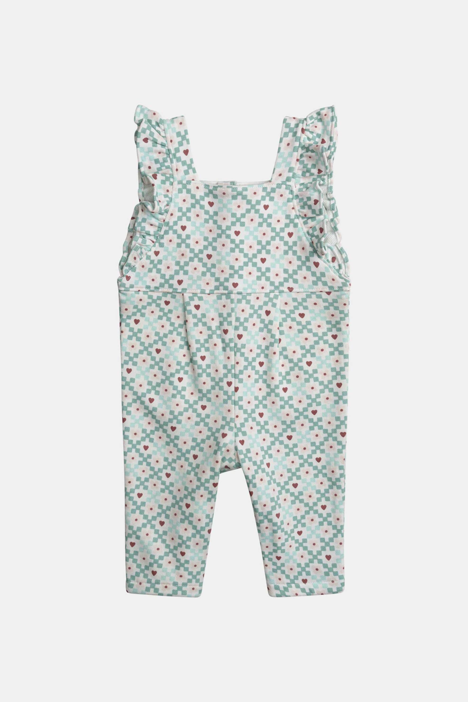 DPAM βρεφική σαλοπέτα για κορίτσια "Geometric Love" - 370412 Πράσινο