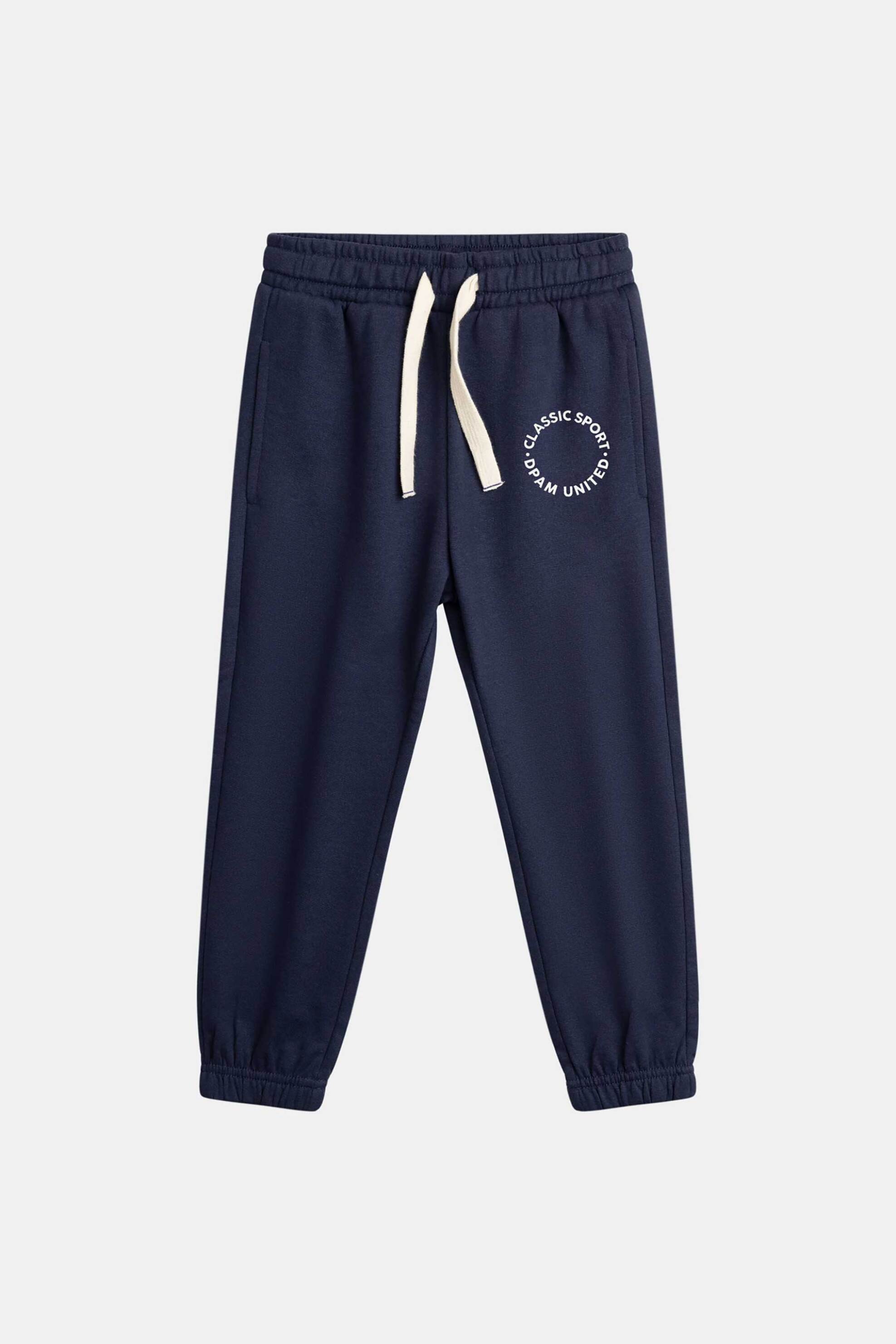 DPAM παιδικό παντελόνι φόρμας για αγόρια "Navy United" - 370281 Μπλε Σκούρο