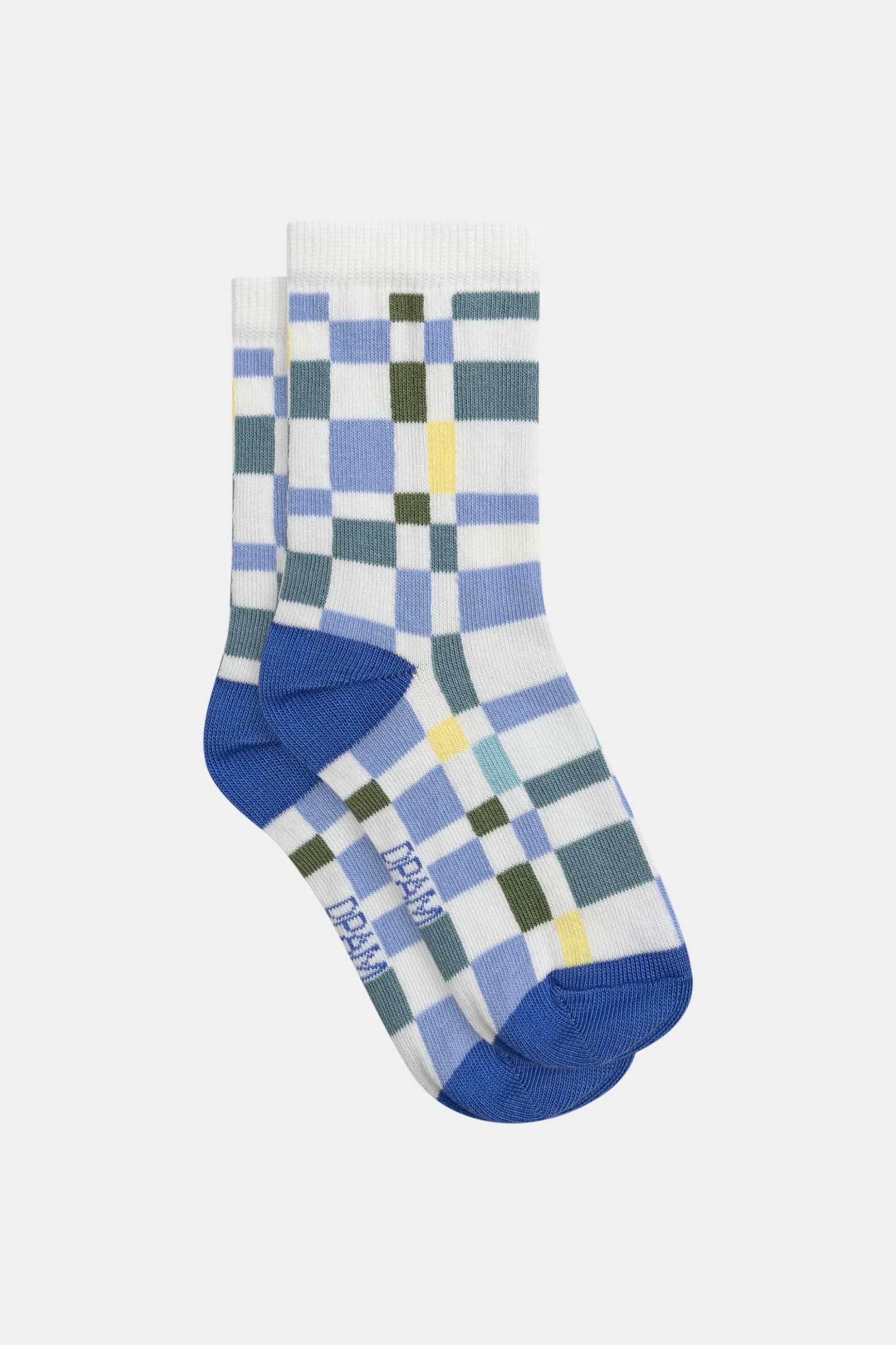 DPAM παιδικές κάλτσες για αγόρια "Abstract Mosaic" - 371041 Λευκό