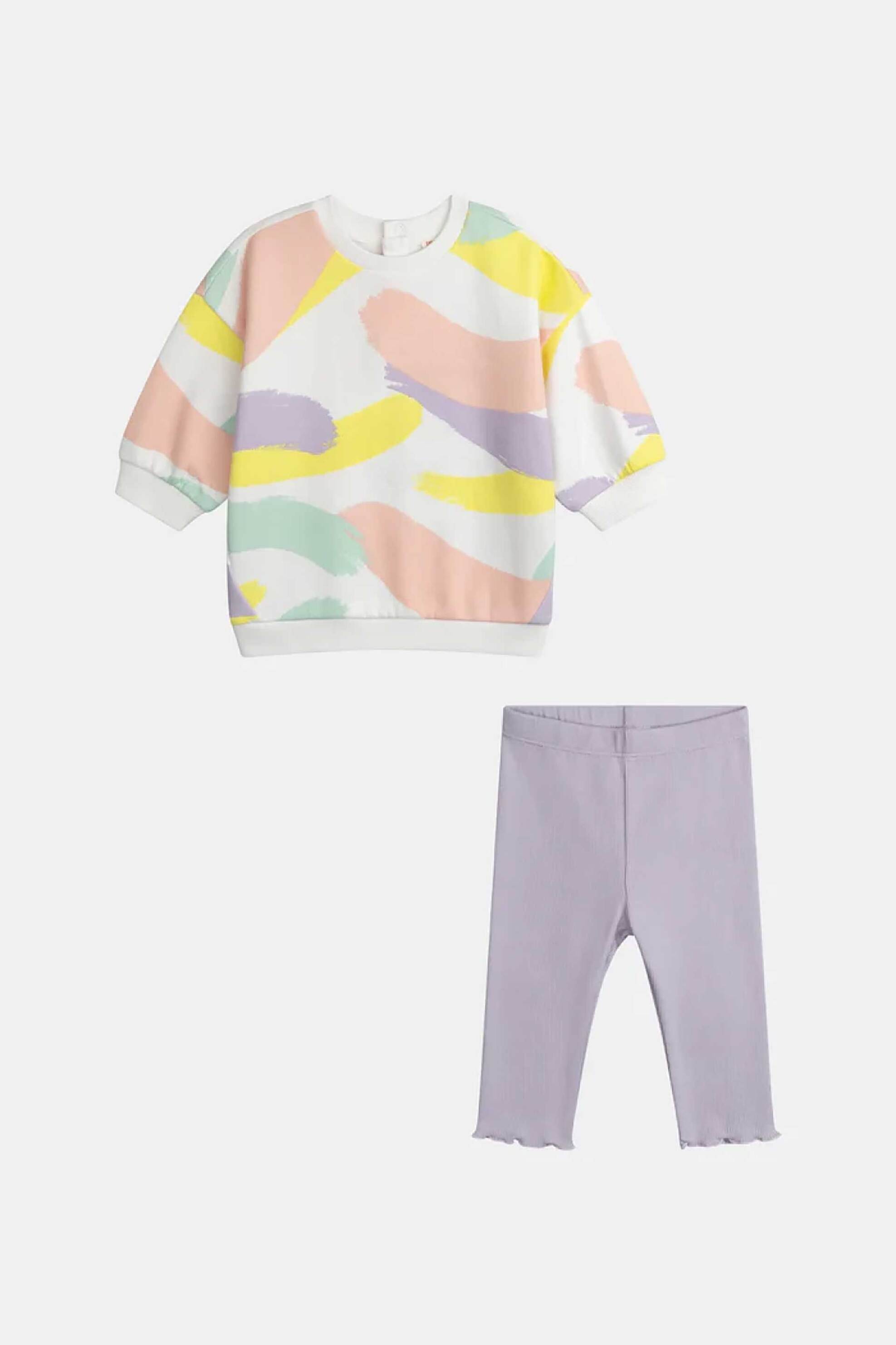 DPAM βρεφικό σετ για κορίτσια "Abstract Pastel" (2 τεμάχια) - 371237 Πολύχρωμο