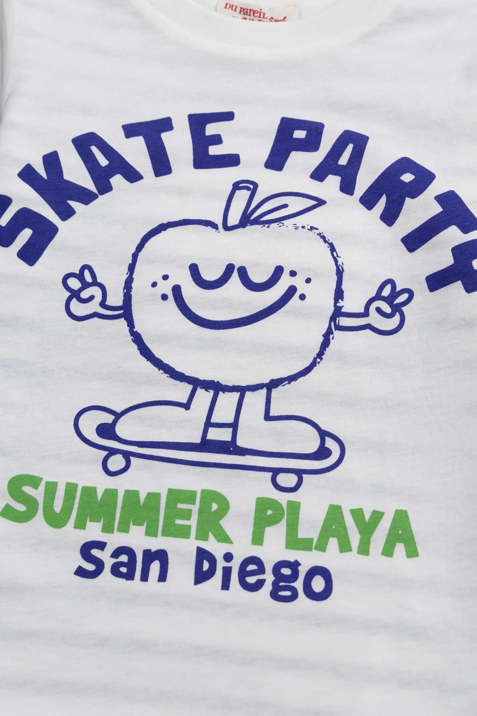 DPAM παιδική μπλούζα για αγόρια 2 σε 1 "Stripped Party" - 371187 Λευκό φωτογραφία