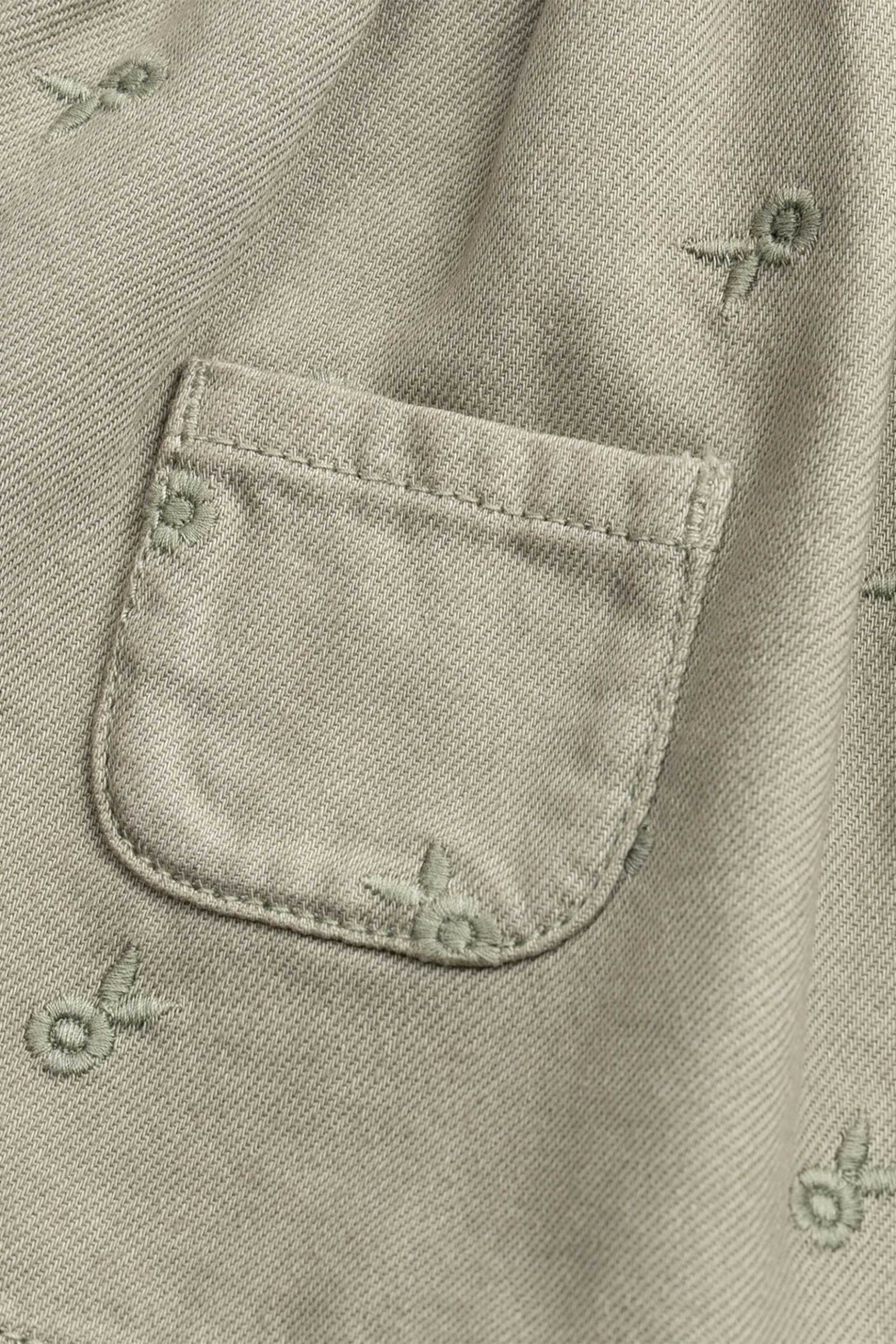 Dpam Βρεφικό Αμάνικο Φόρεμα για Κορίτσια Olive Floral - 371245 Λαδί