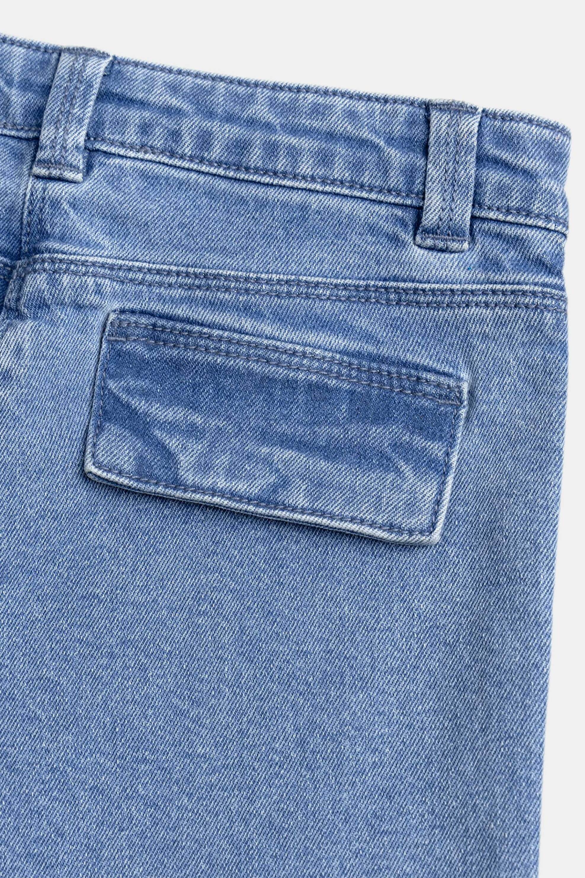 DPAM παιδικό τζιν παντελόνι για κορίτσια "Cargo" - 371086 Denim Blue φωτογραφία