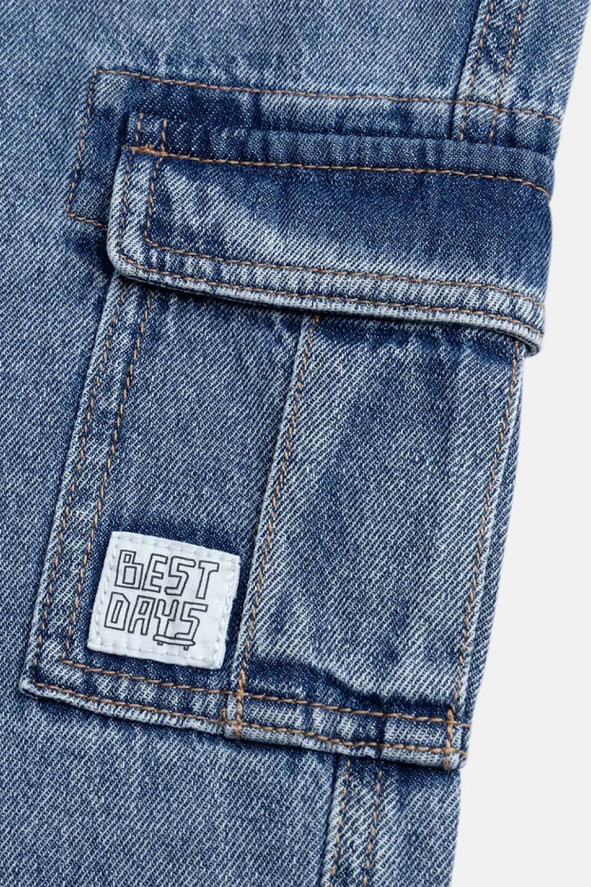 DPAM παιδικό τζιν παντελόνι για αγόρια "Cargo" - 371151 Denim Blue φωτογραφία