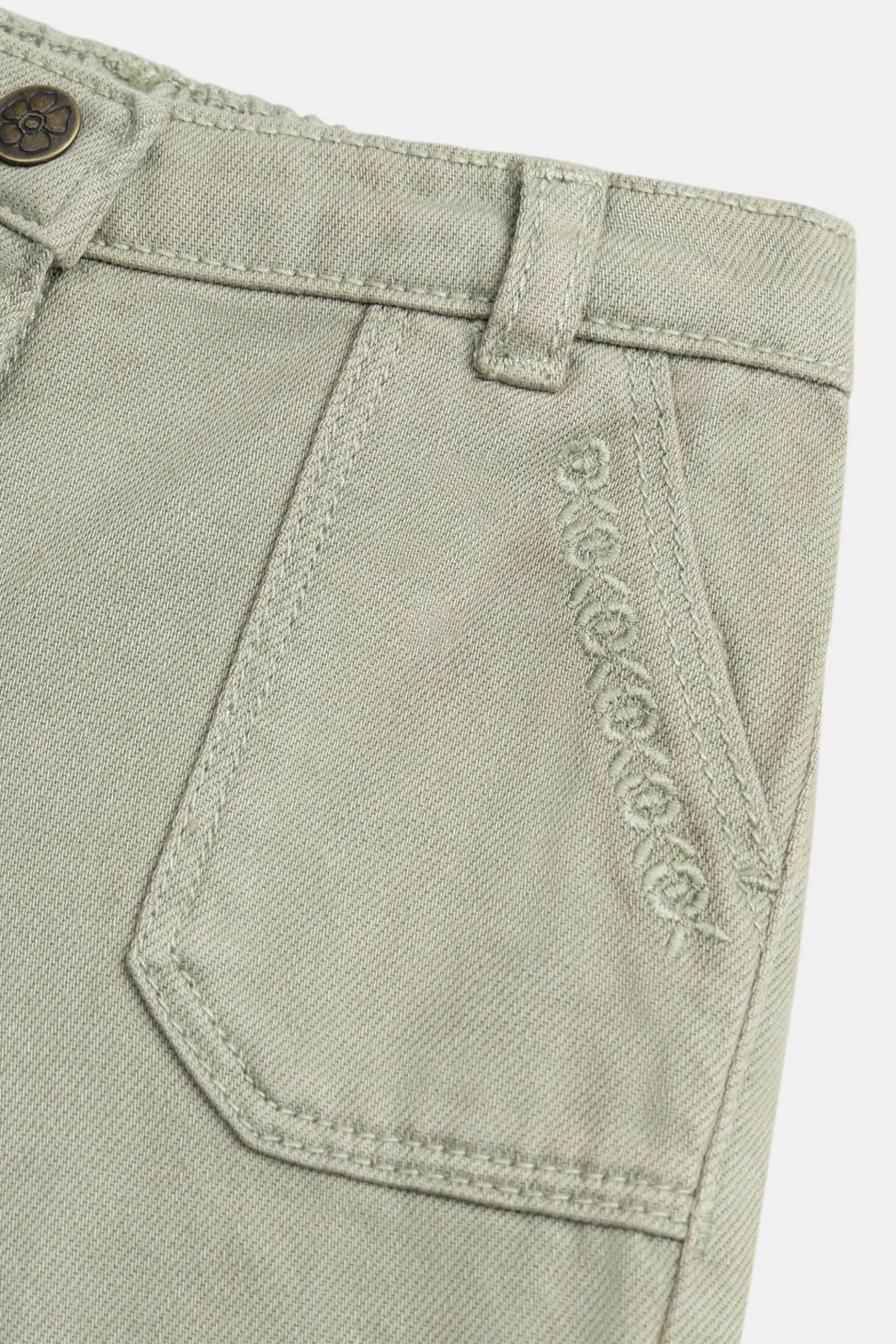 DPAM βρεφικό παντελόνι για κορίτσια "Soft Chaki" - 371207 Λαδί φωτογραφία