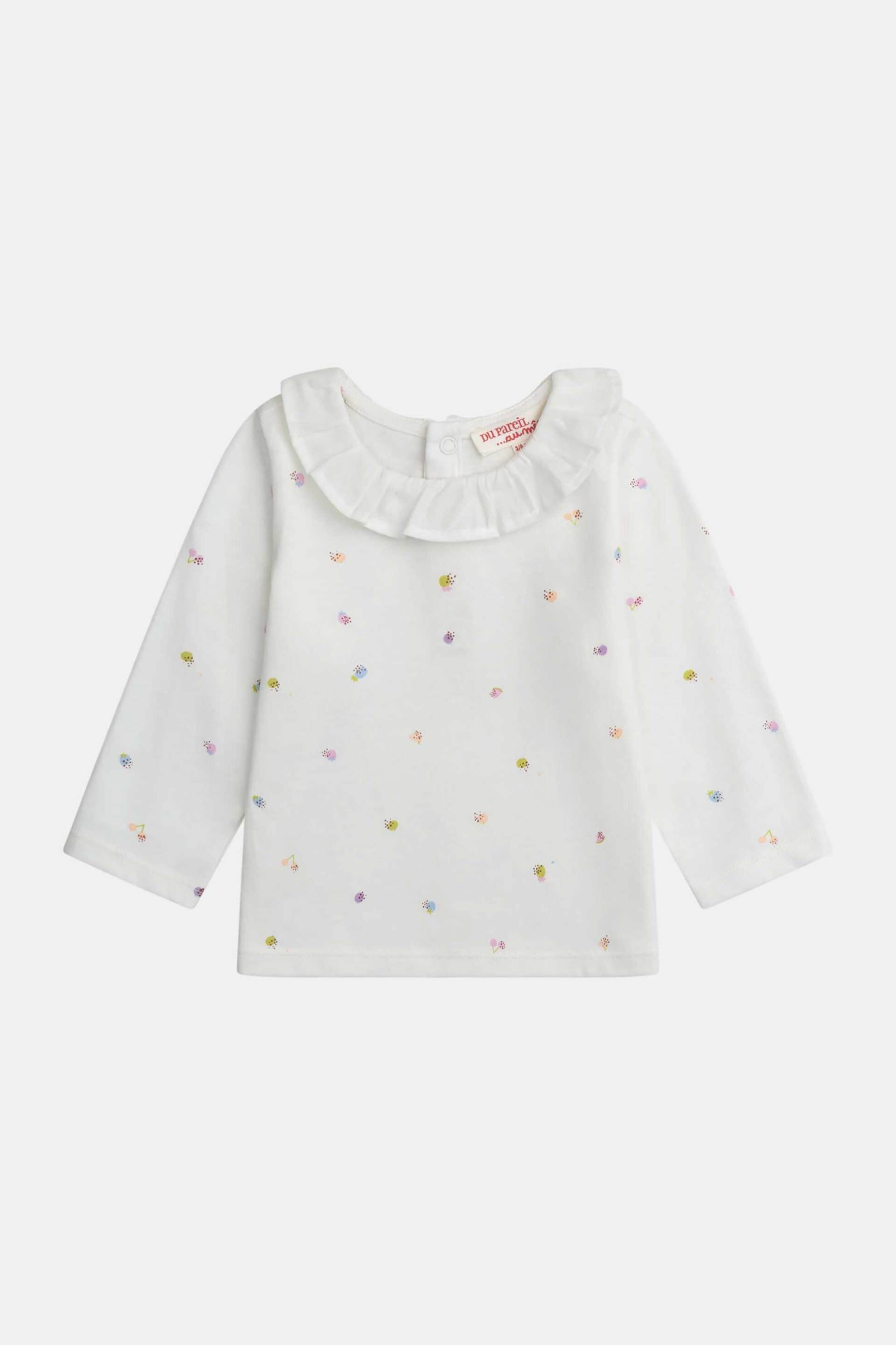 DPAM βρεφική μπλούζα για κορίτσια "Romantic White" - 371225 Λευκό