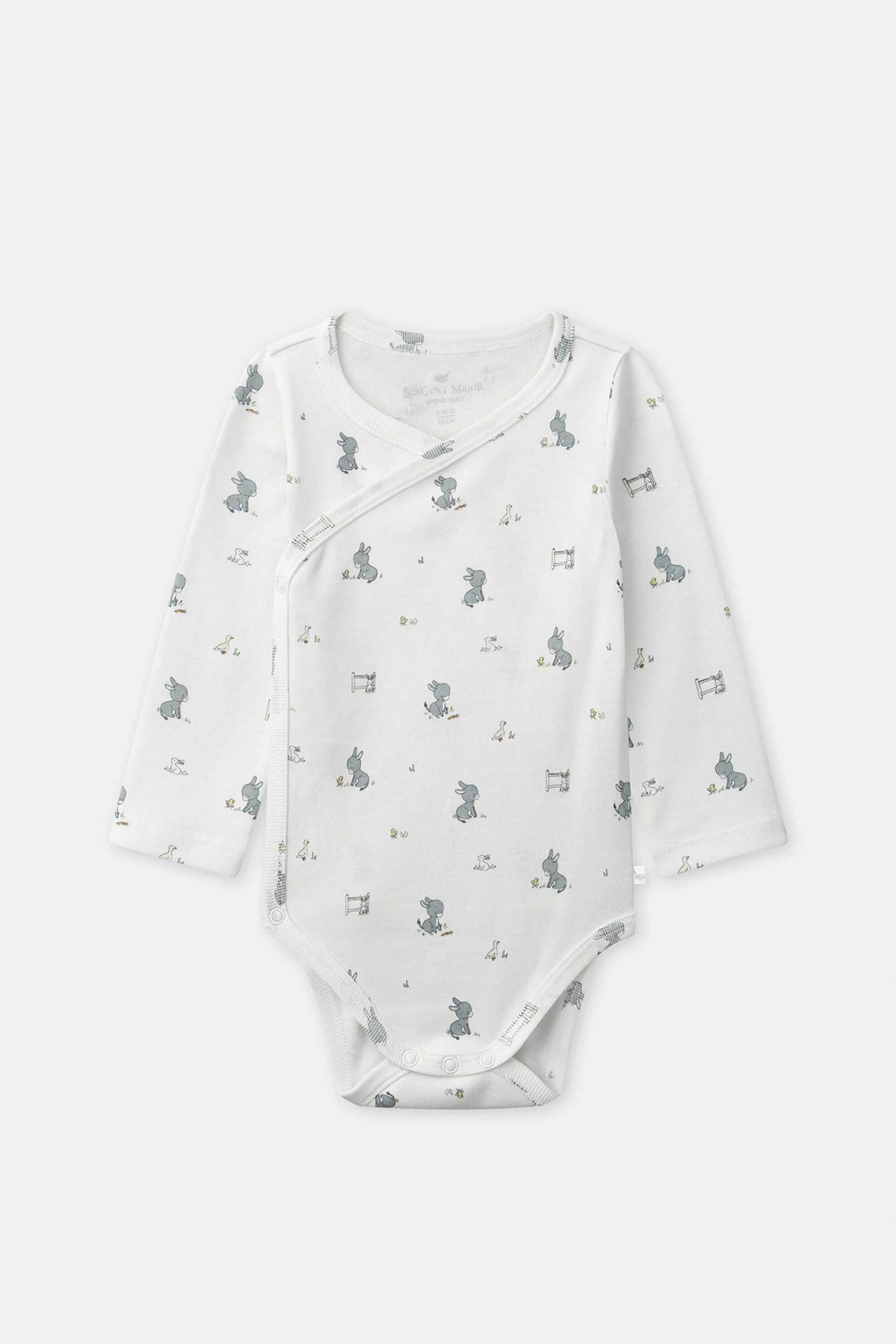 DPAM σετ βρεφικά φορμάκια για αγόρια "Soft Donkey" (2 τεμάχια) - 372684 Λευκό φωτογραφία