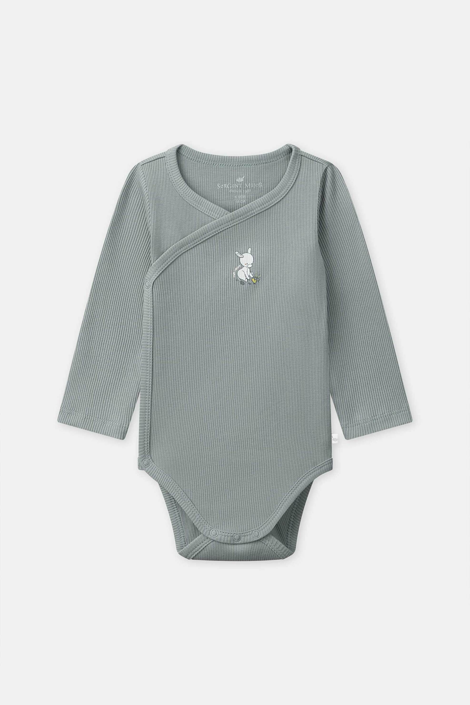 DPAM σετ βρεφικά φορμάκια για αγόρια "Soft Donkey" (2 τεμάχια) - 372684 Λευκό φωτογραφία