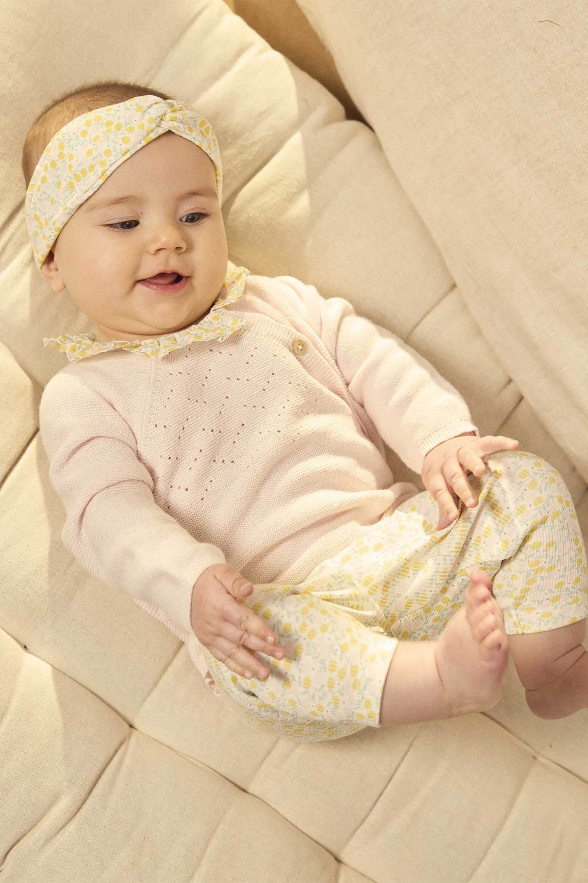 DPAM βρεφικό σετ για κορίτσια "Romantic Flowers" (3 τεμάχια) - 372691 Ροζ Ανοιχτό