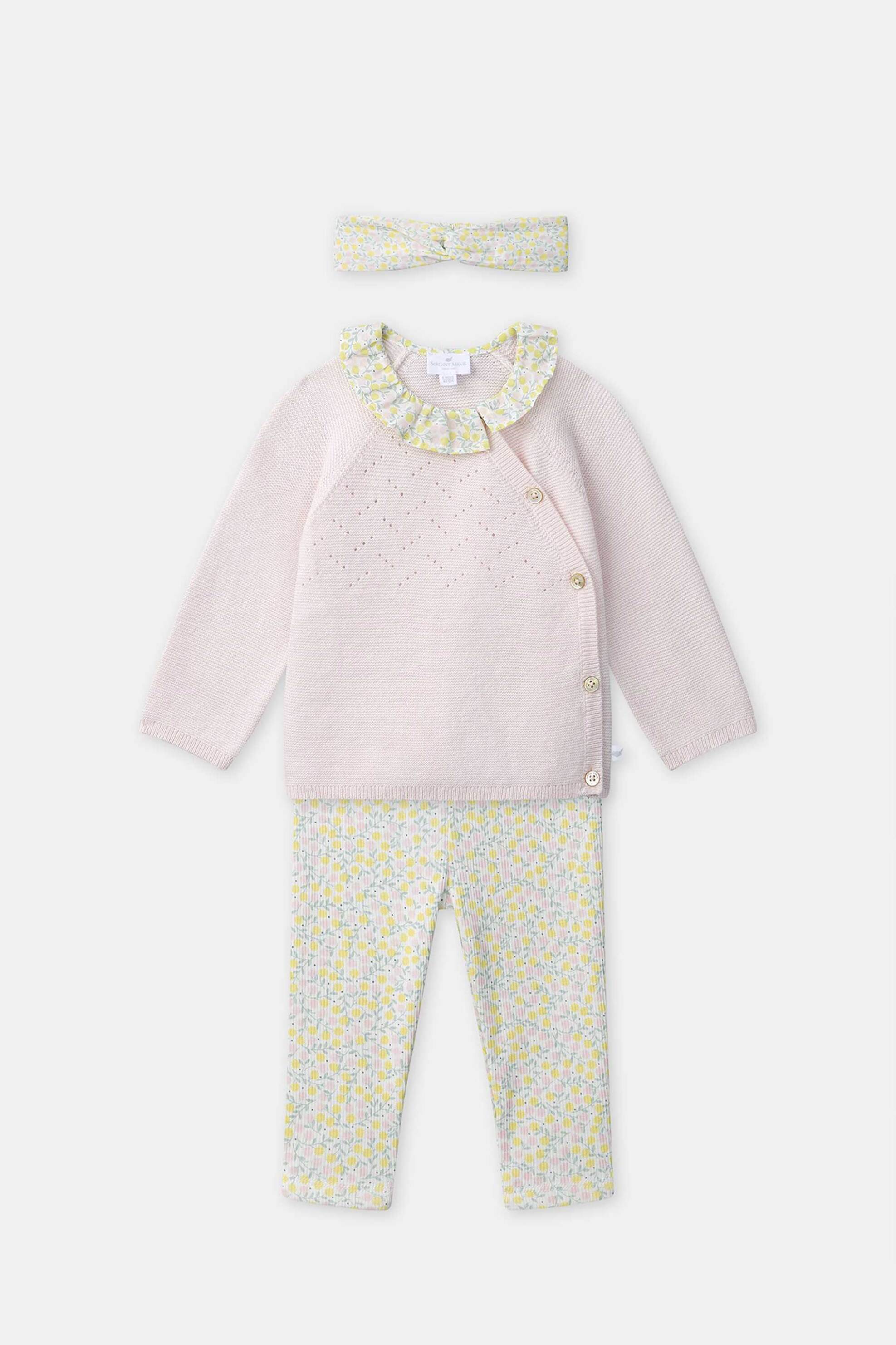 DPAM βρεφικό σετ για κορίτσια "Romantic Flowers" (3 τεμάχια) - 372691 Ροζ Ανοιχτό φωτογραφία