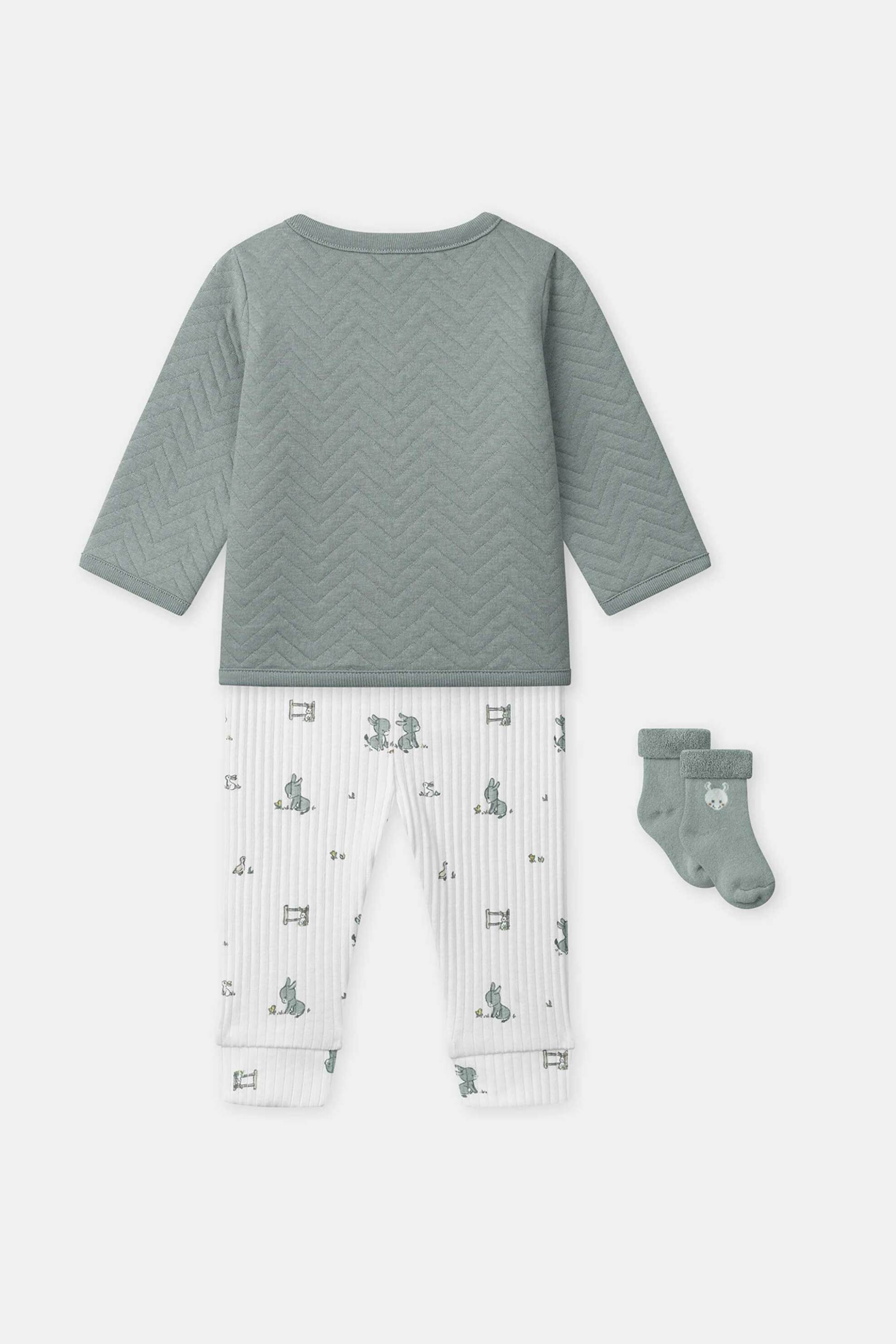 DPAM βρεφικό σετ για αγόρια "Baby Donkey" (3 τεμάχια) - 372695 Πράσινο φωτογραφία