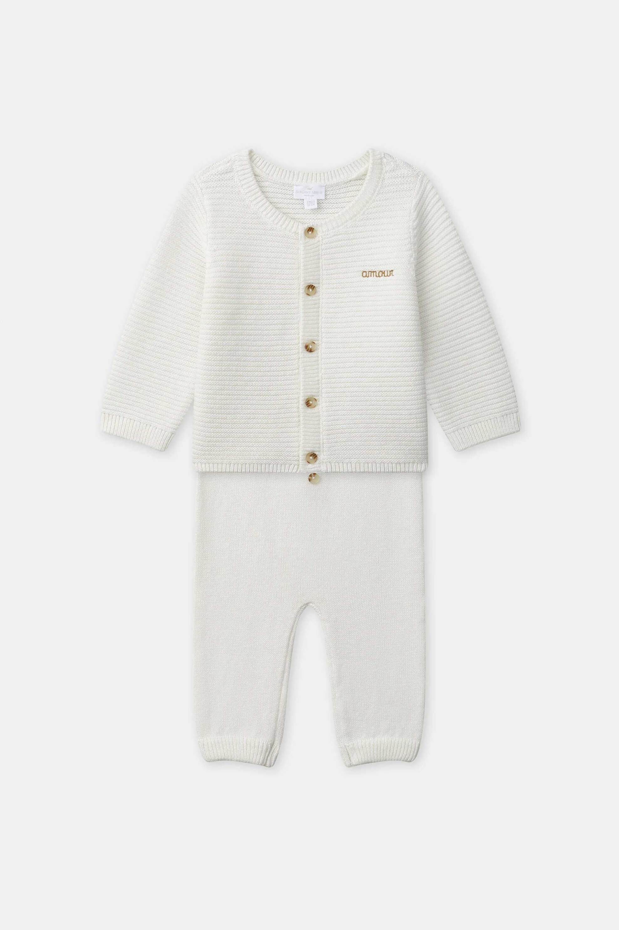 DPAM βρεφικό σετ για κορίτσια "Cosy Soft" (2 τεμάχια) - 372703 Λευκό