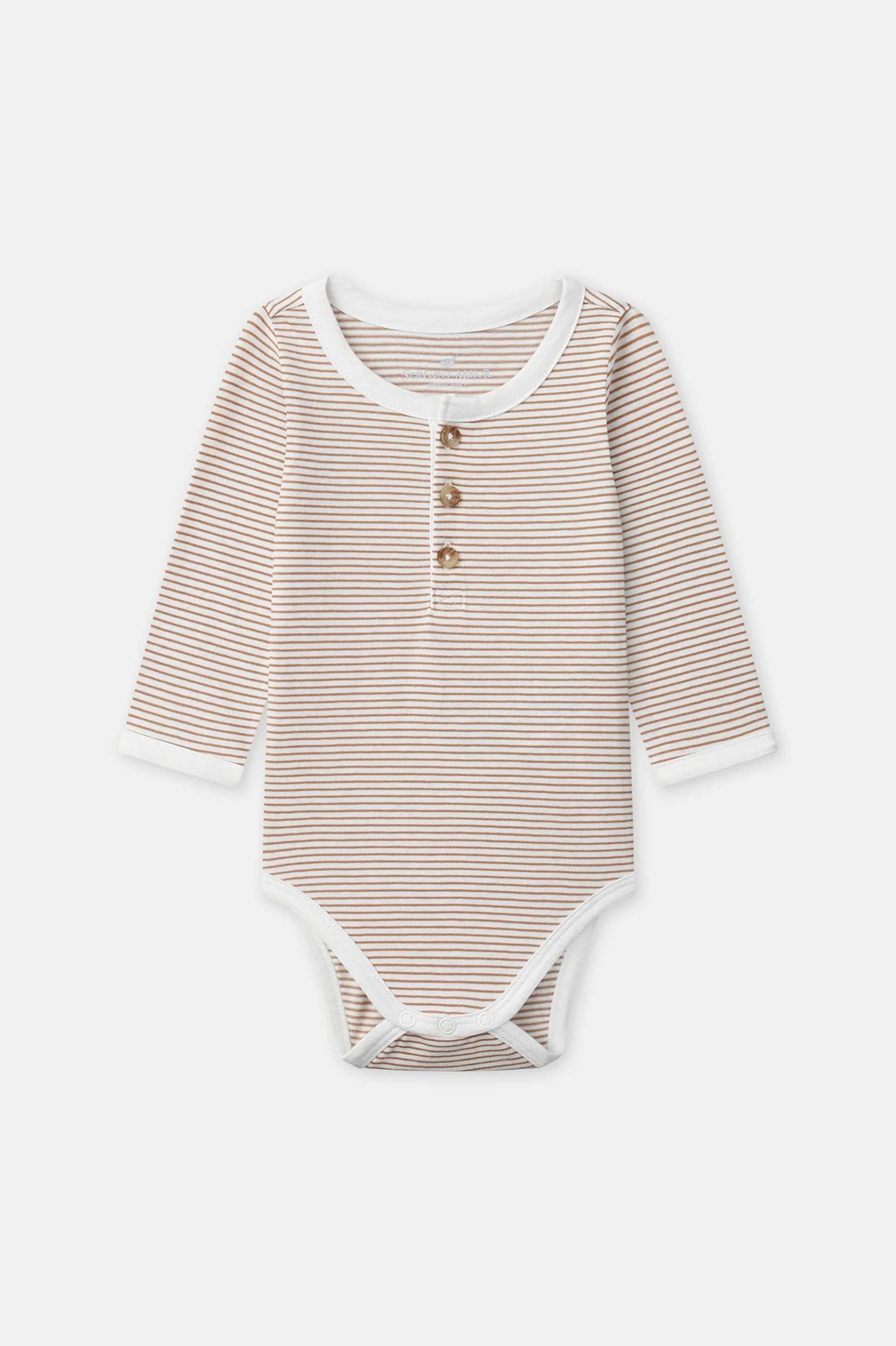 DPAM βρεφικό σετ για αγόρια "Stripped Amour" (3 τεμάχια) - 372723 Λαδί φωτογραφία