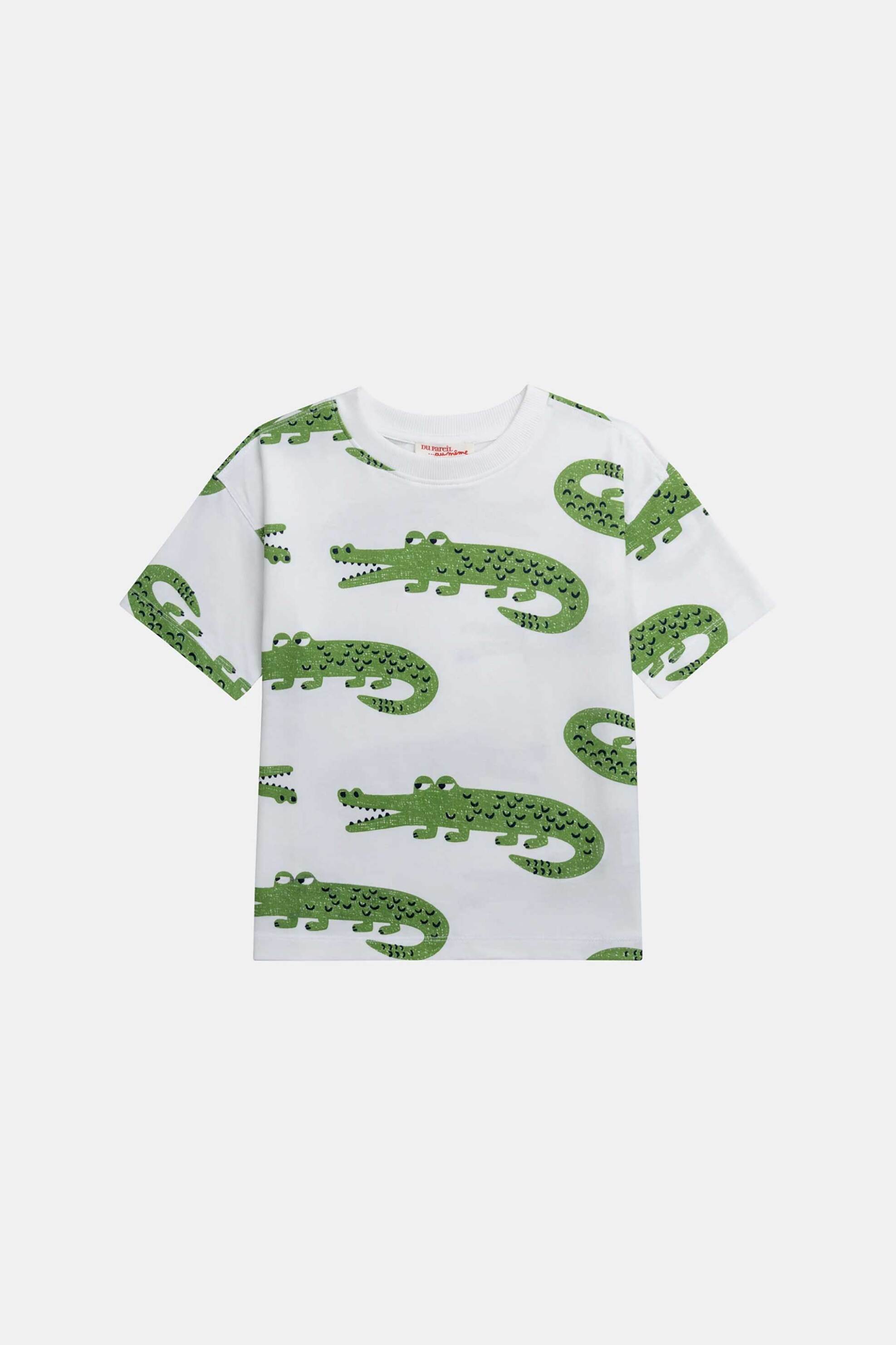 DPAM παιδική μπλούζα για αγόρια "White Alligators" - 370925 Λευκό