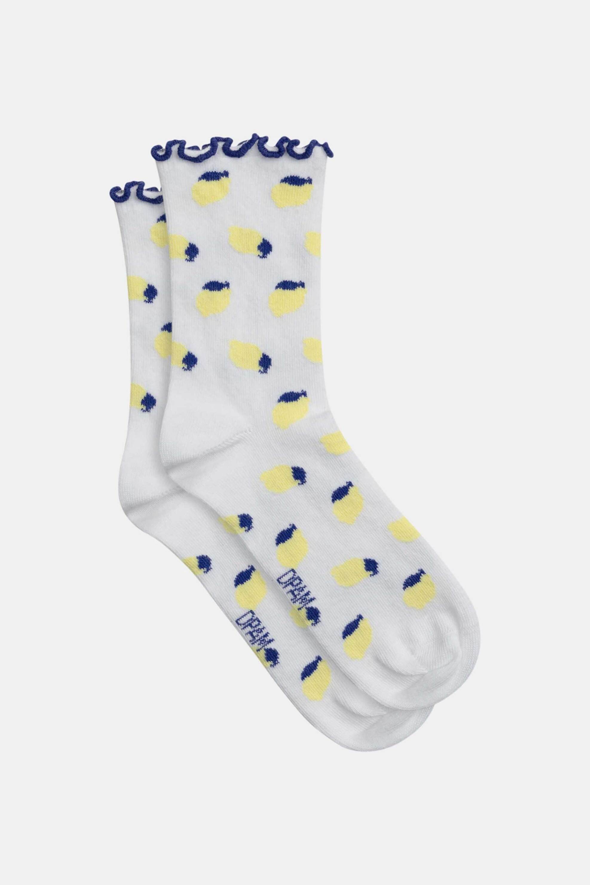 DPAM παιδικές κάλτσες για κορίτσια "Cute Lemons" - 371016 Λευκό