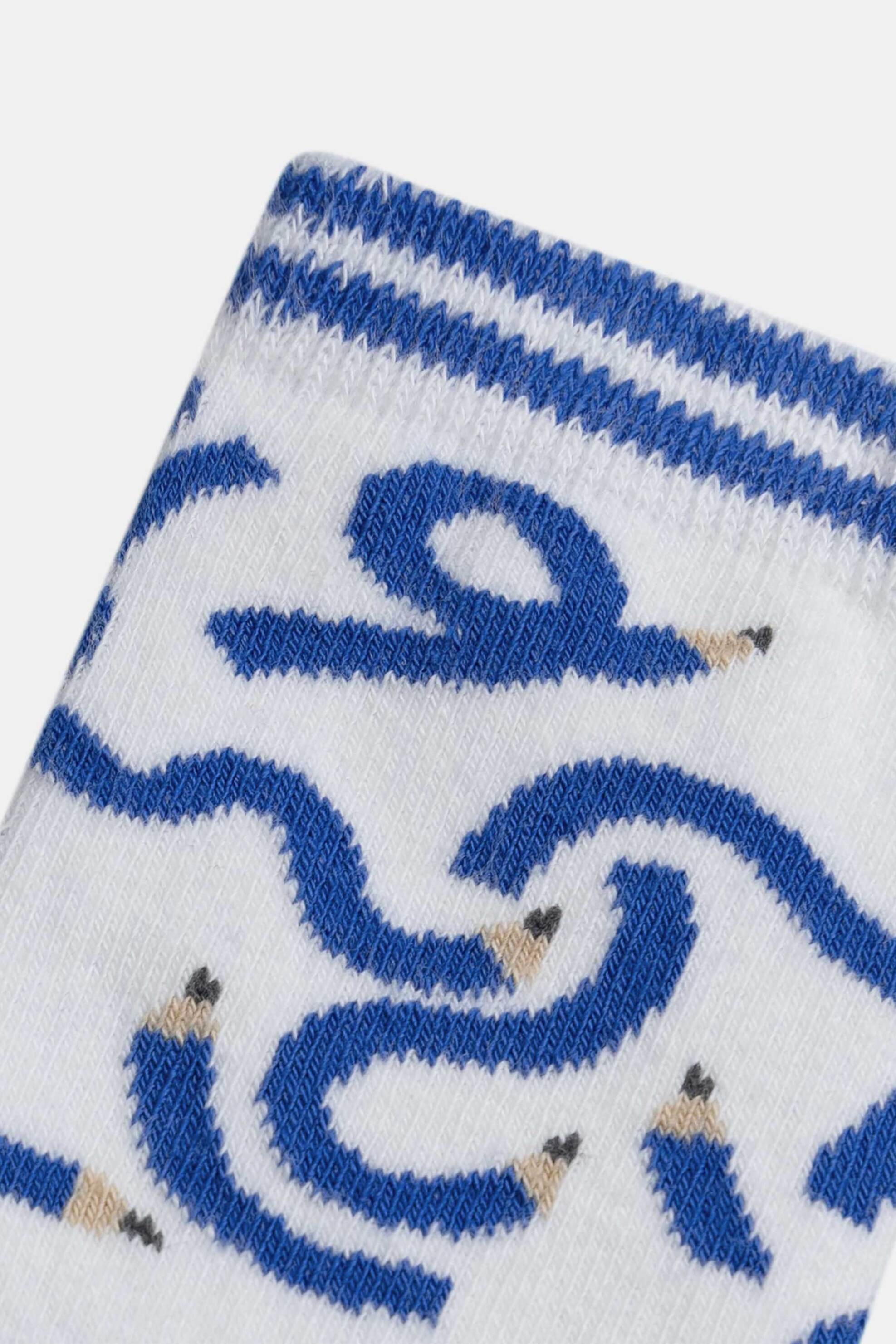 DPAM παιδικές κάλτσες για αγόρια "Groovy Pencils" - 371032 Λευκό φωτογραφία