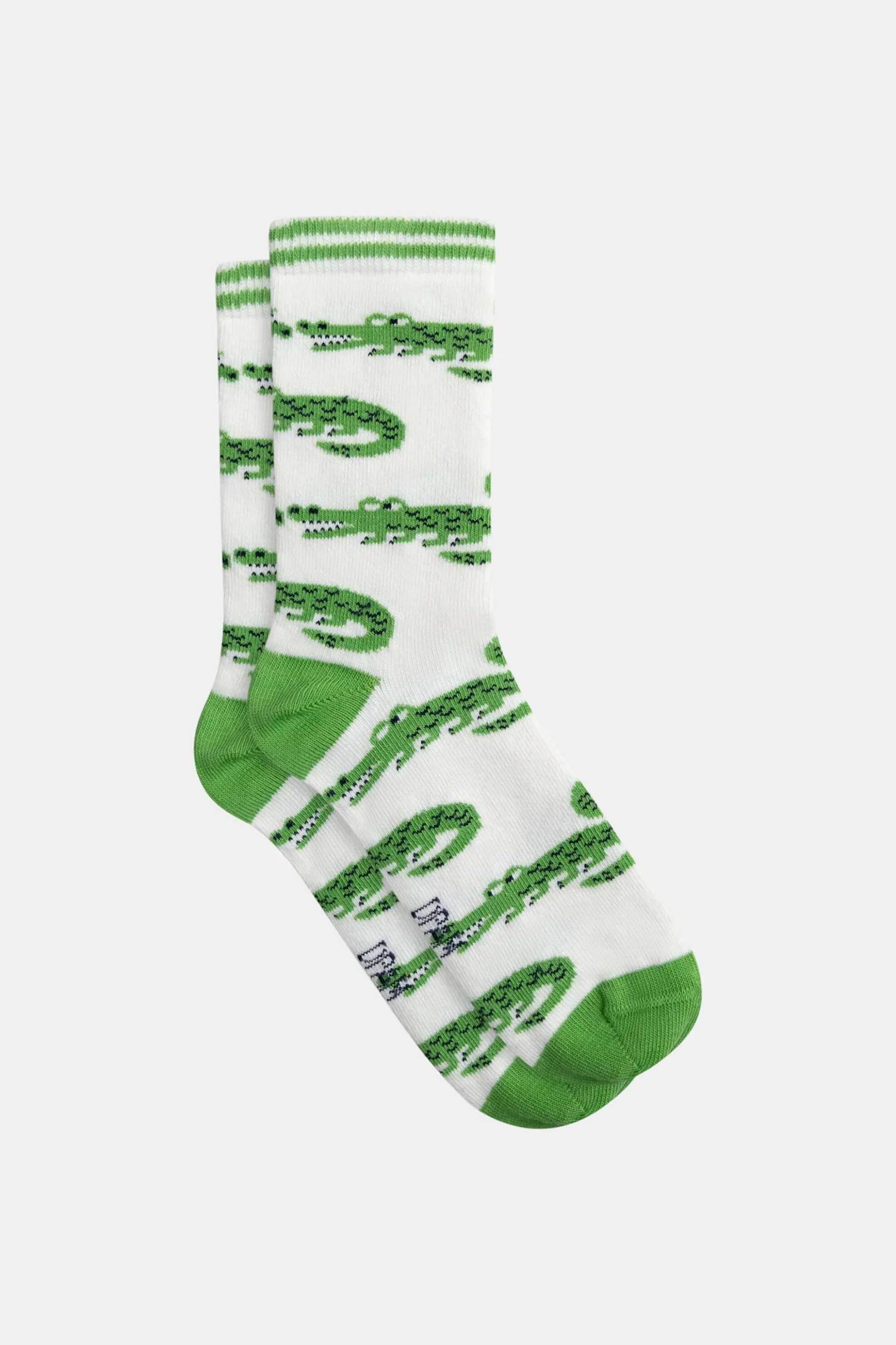 DPAM παιδικές κάλτσες για αγόρια "White Alligators" - 371035 Λευκό