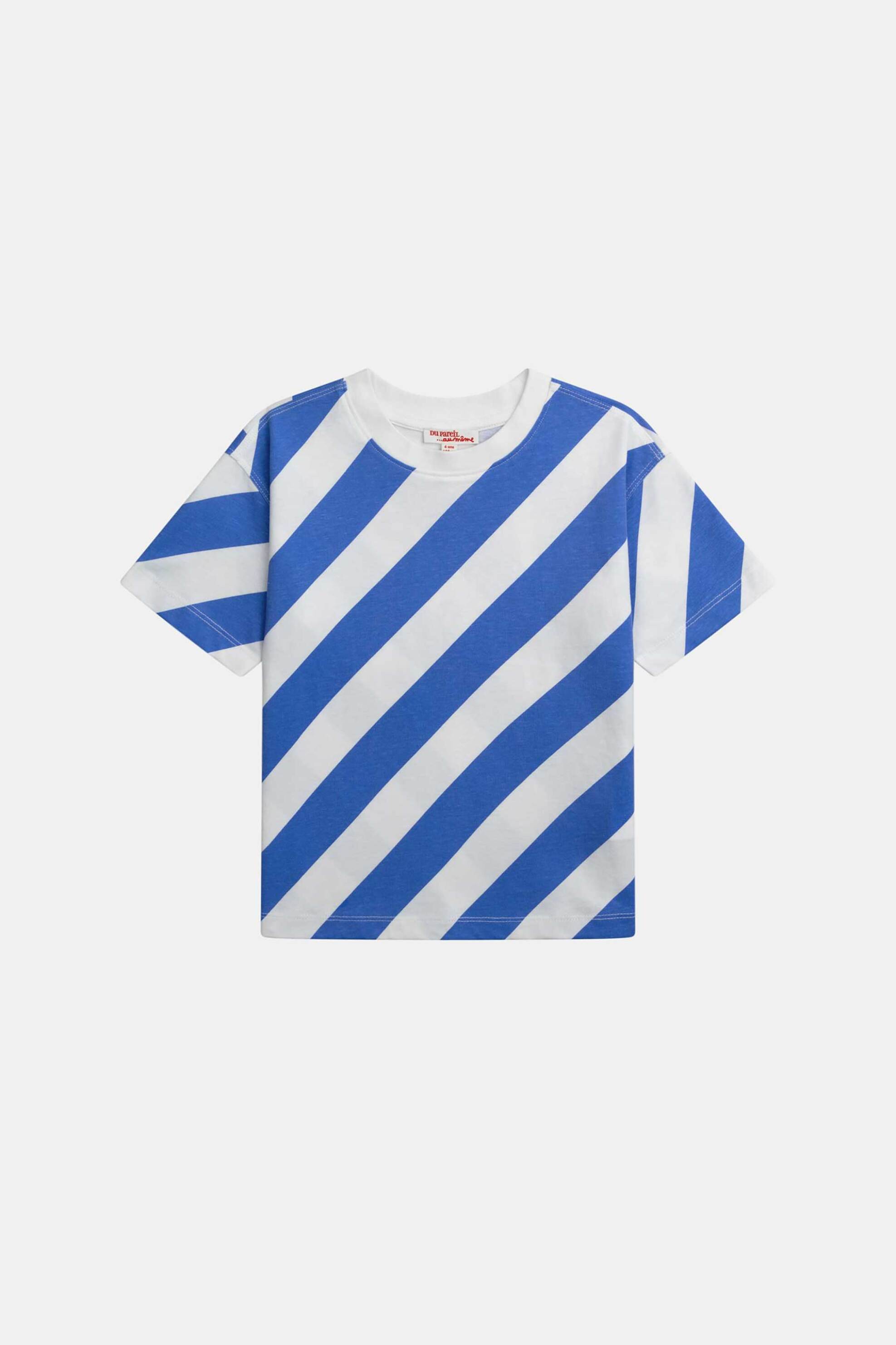 DPAM παιδική μπλούζα για αγόρια "Happy Time" - 370607 Λευκό - Μπλε