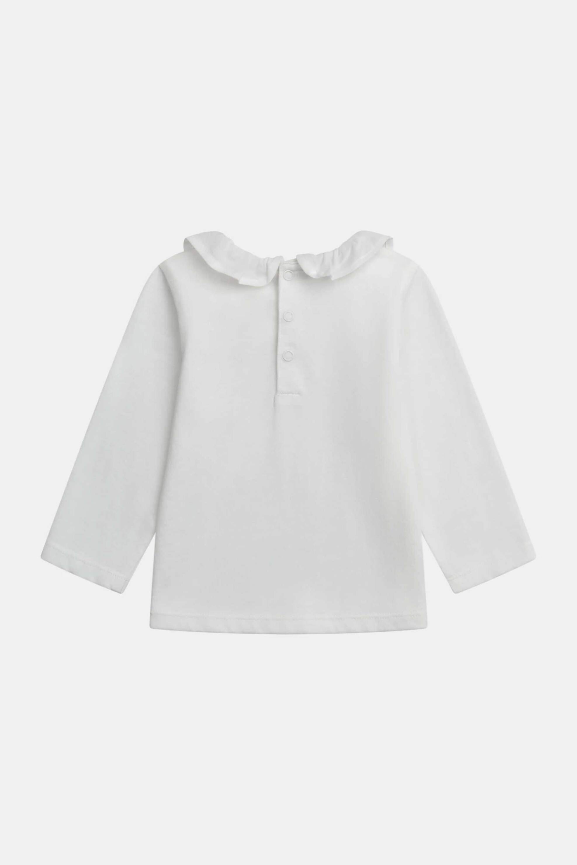 DPAM βρεφική μπλούζα για κορίτσια "White Detail" - 370630 Λευκό φωτογραφία