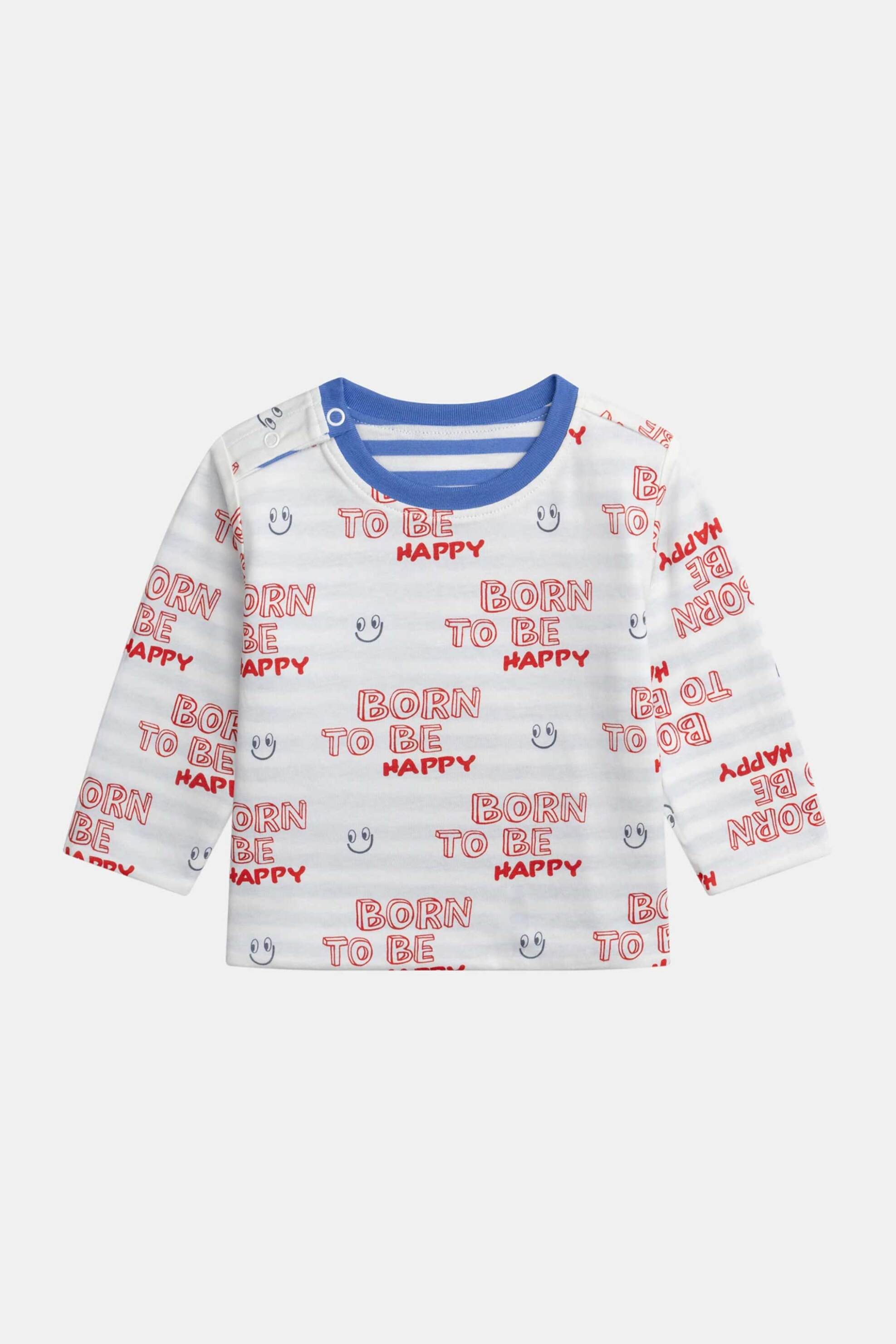 DPAM βρεφική μπλούζα για αγόρια 2 σε 1 "Happy Stripes" - 370709 Μπλε φωτογραφία