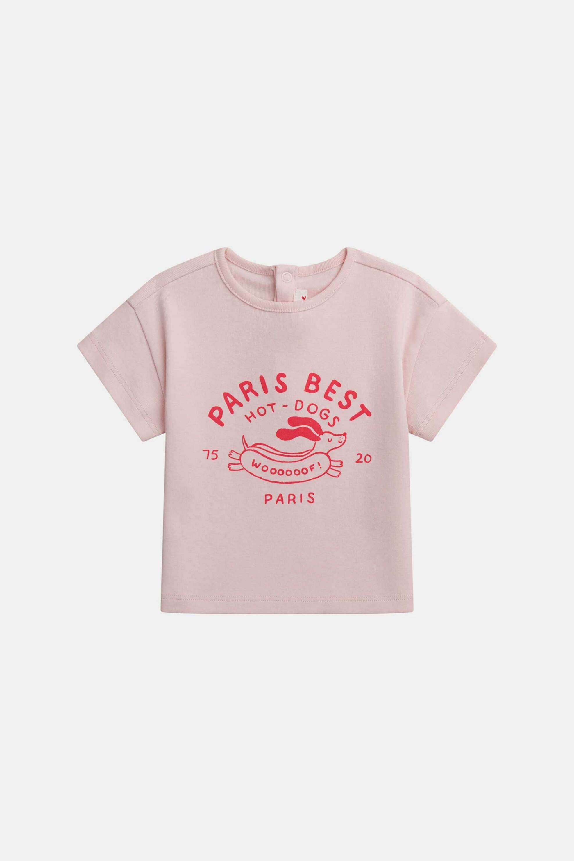 DPAM βρεφική μπλούζα για κορίτσια "Paris Best" - 370660 Ροζ