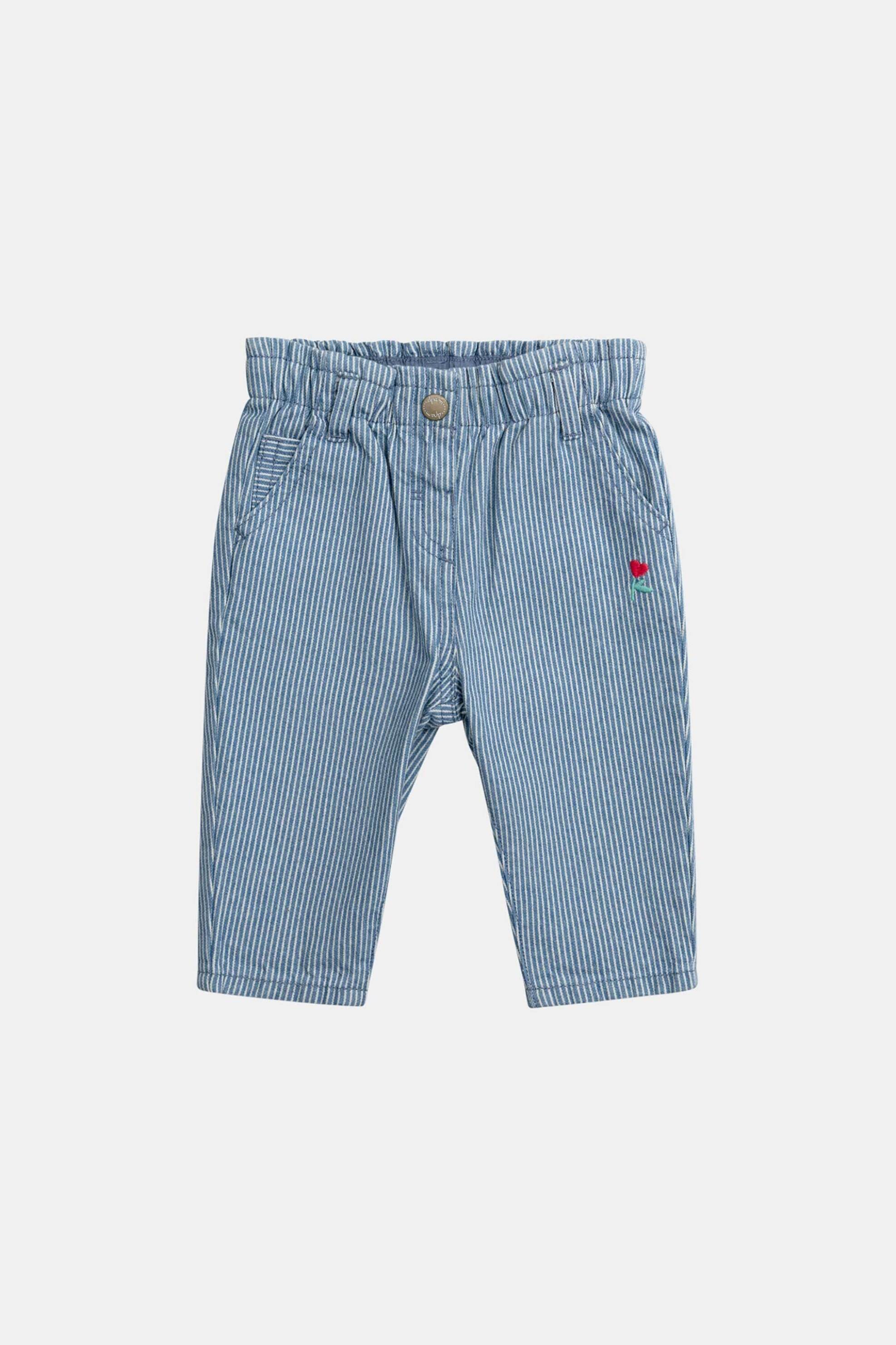 DPAM DPAM βρεφικό παντελόνι για κορίτσια "Cute Stripes" - 370654 Μπλε