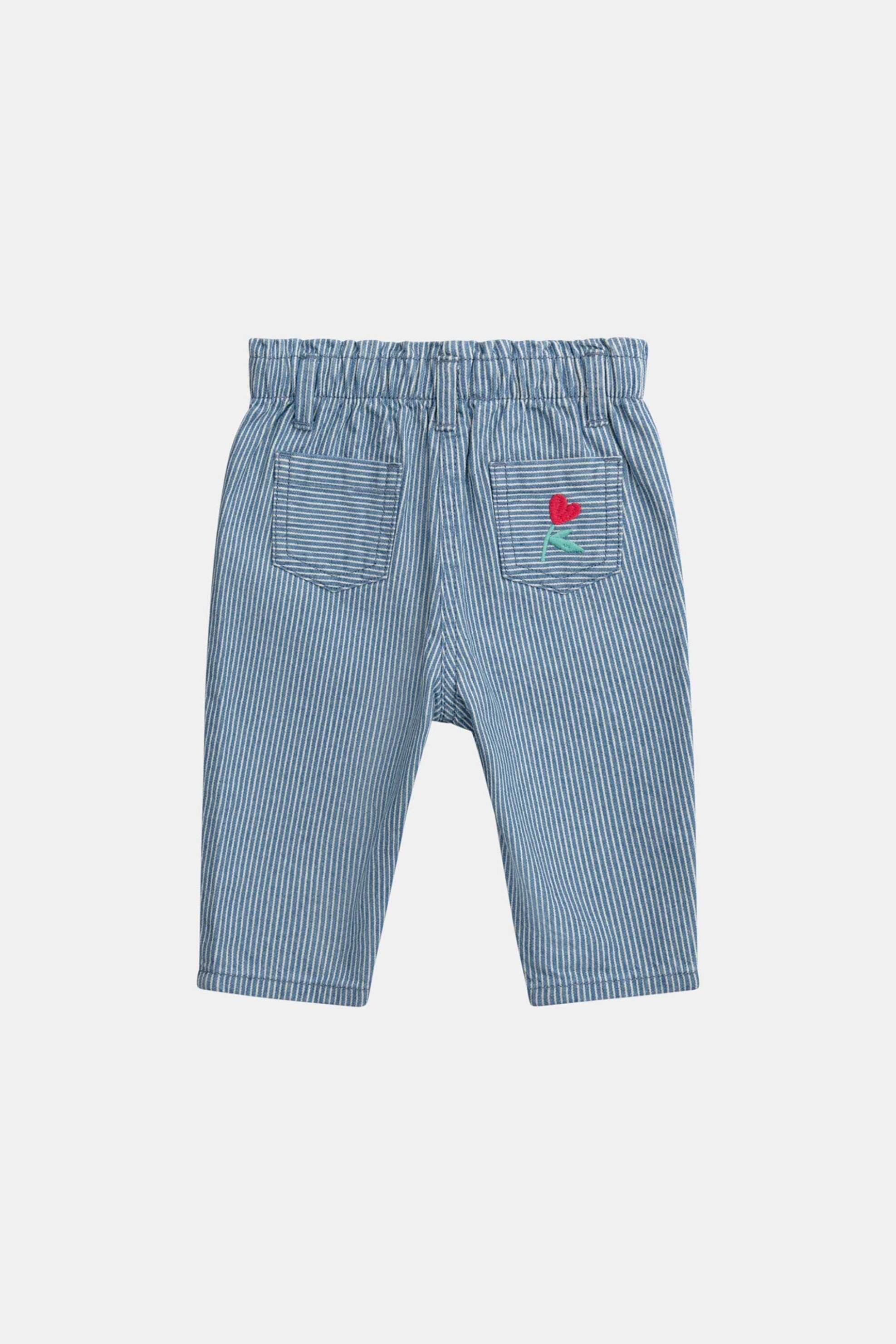 DPAM βρεφικό παντελόνι για κορίτσια "Cute Stripes" - 370654 Μπλε φωτογραφία