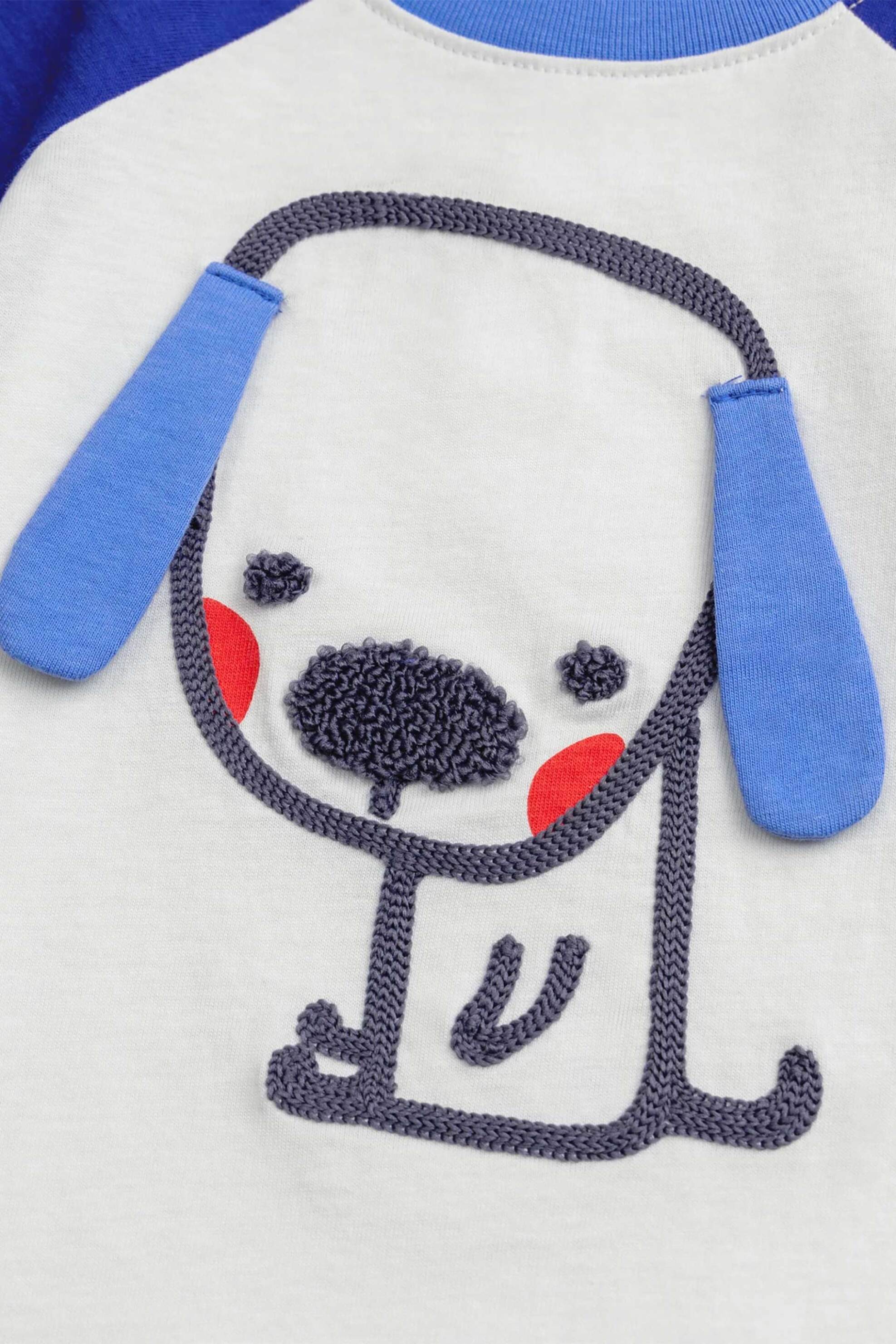 DPAM βρεφική μπλούζα για αγόρια "Blue Puppy" - 370701 Λευκό φωτογραφία