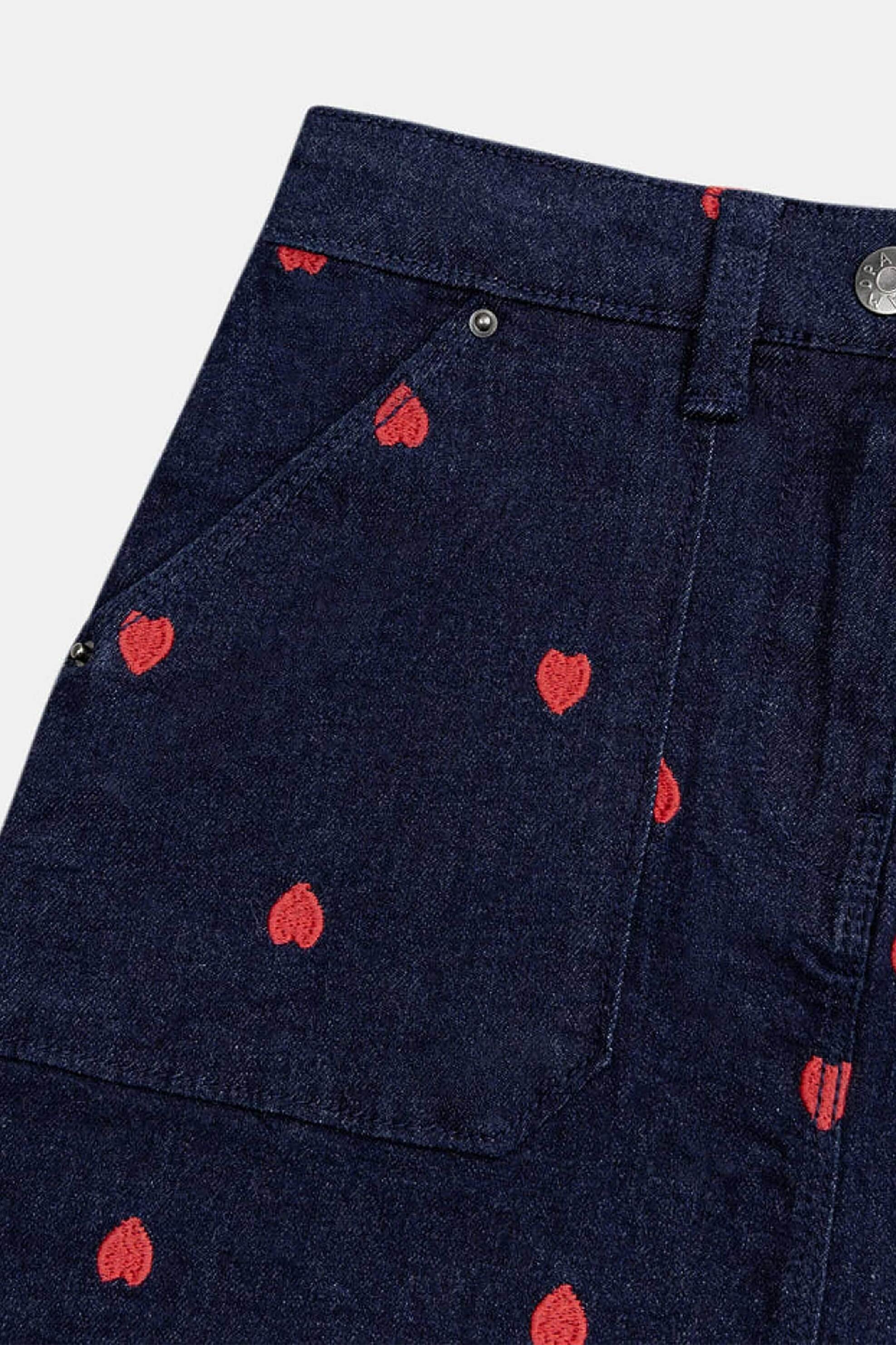 DPAM παιδική denim φούστα για κορίτσια "Dark Hearts" - 370520 Denim Blue Σκούρο φωτογραφία
