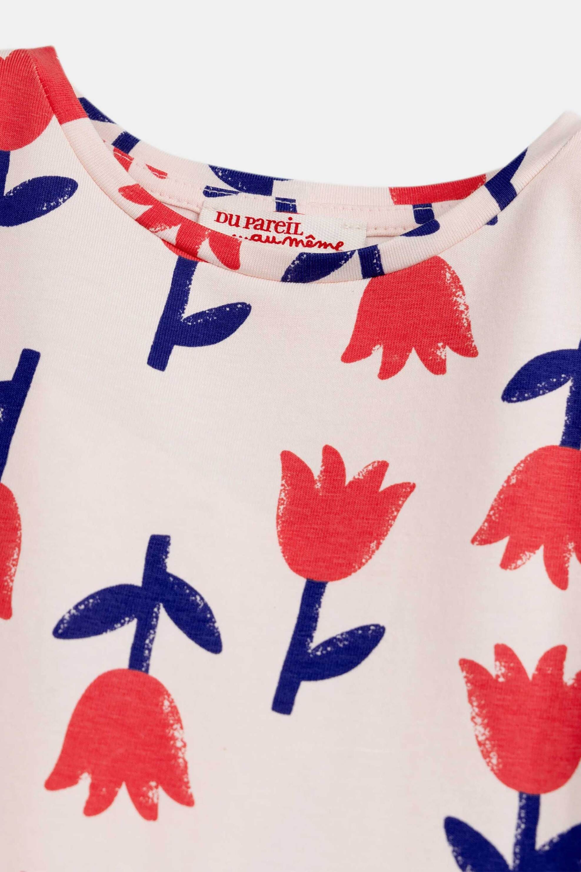 DPAM παιδικό φόρεμα για κορίτσια "Tulip Season" - 370535 Εκρού φωτογραφία