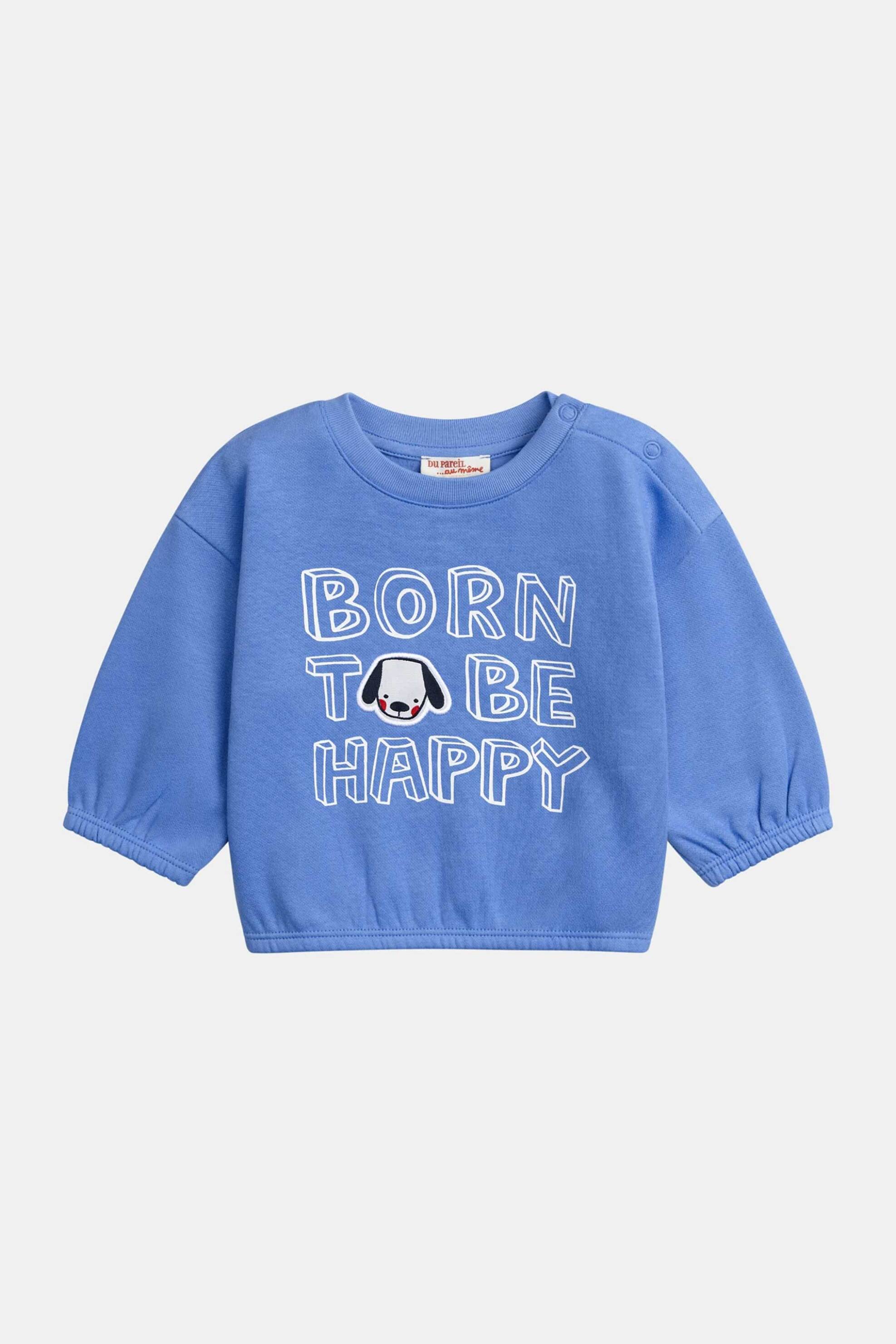 DPAM βρεφικό σετ για αγόρια "Born to be Happy" (2 τεμάχια) - 370683 Μπλε φωτογραφία