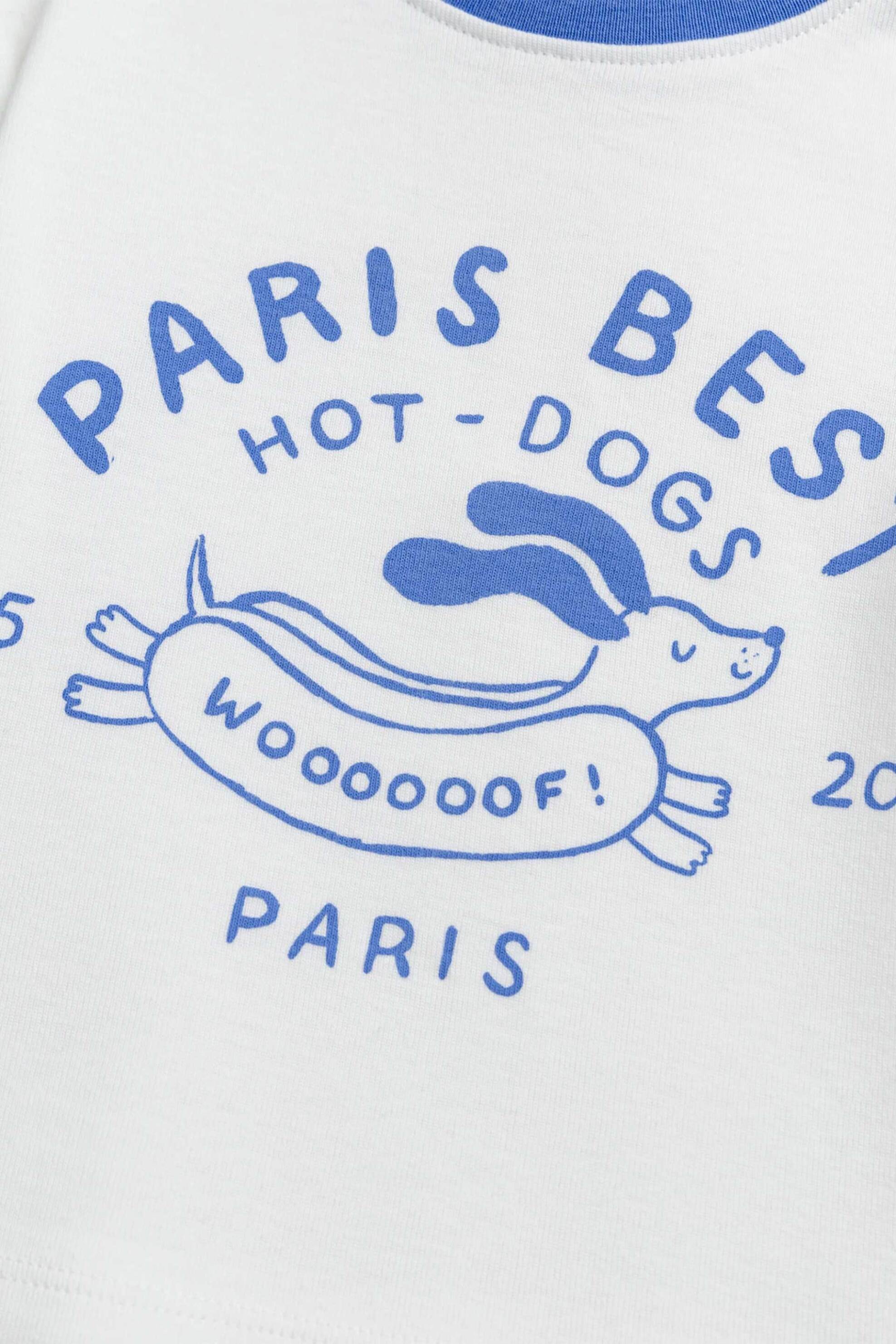 DPAM βρεφική μπλούζα για αγόρια "Paris Best" - 370713 Λευκό φωτογραφία