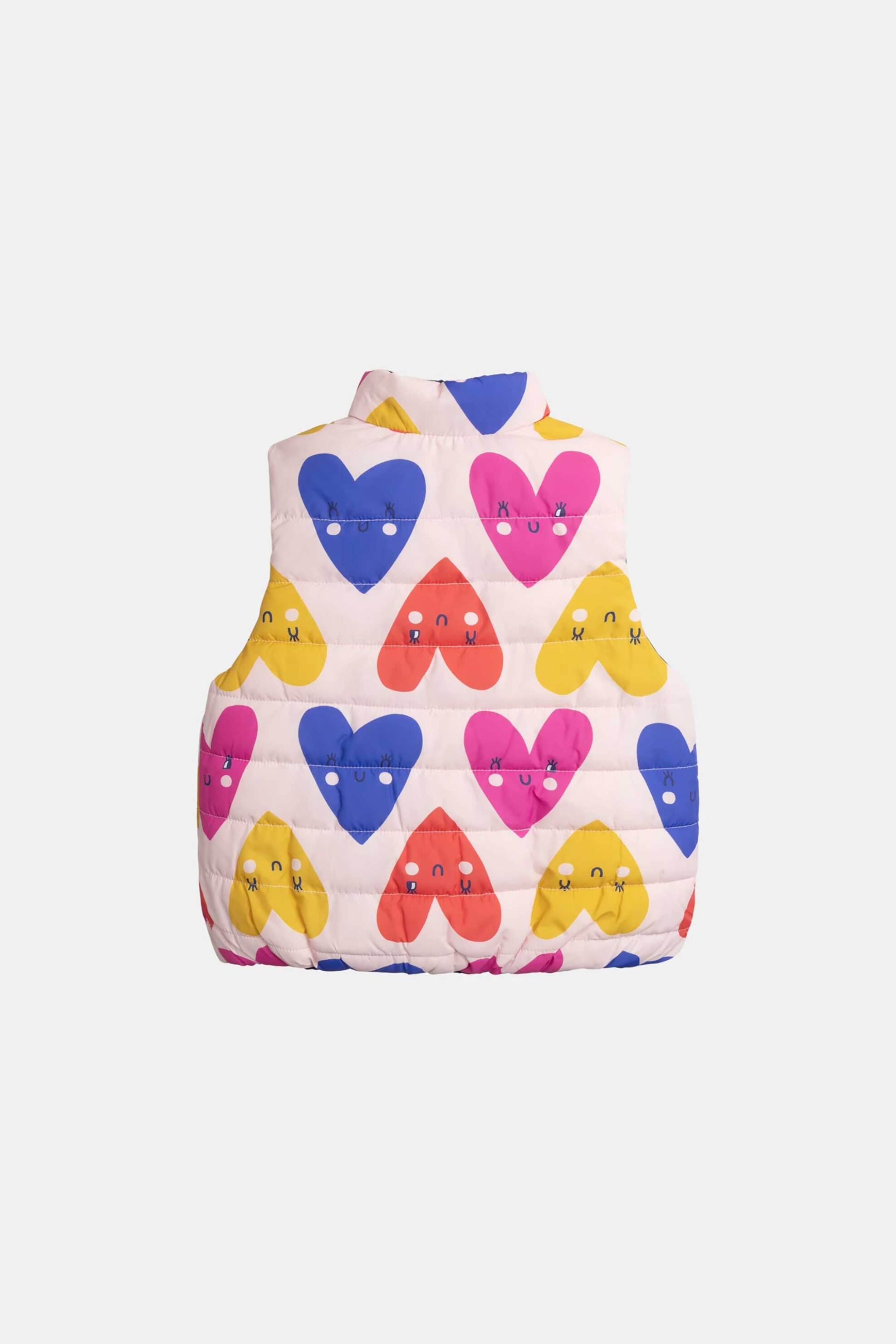 DPAM παιδικό αμάνικο μπουφάν για κορίτσια 2 σε 1 "Chrome Hearts" - 370765 Ροζ Ανοιχτό φωτογραφία