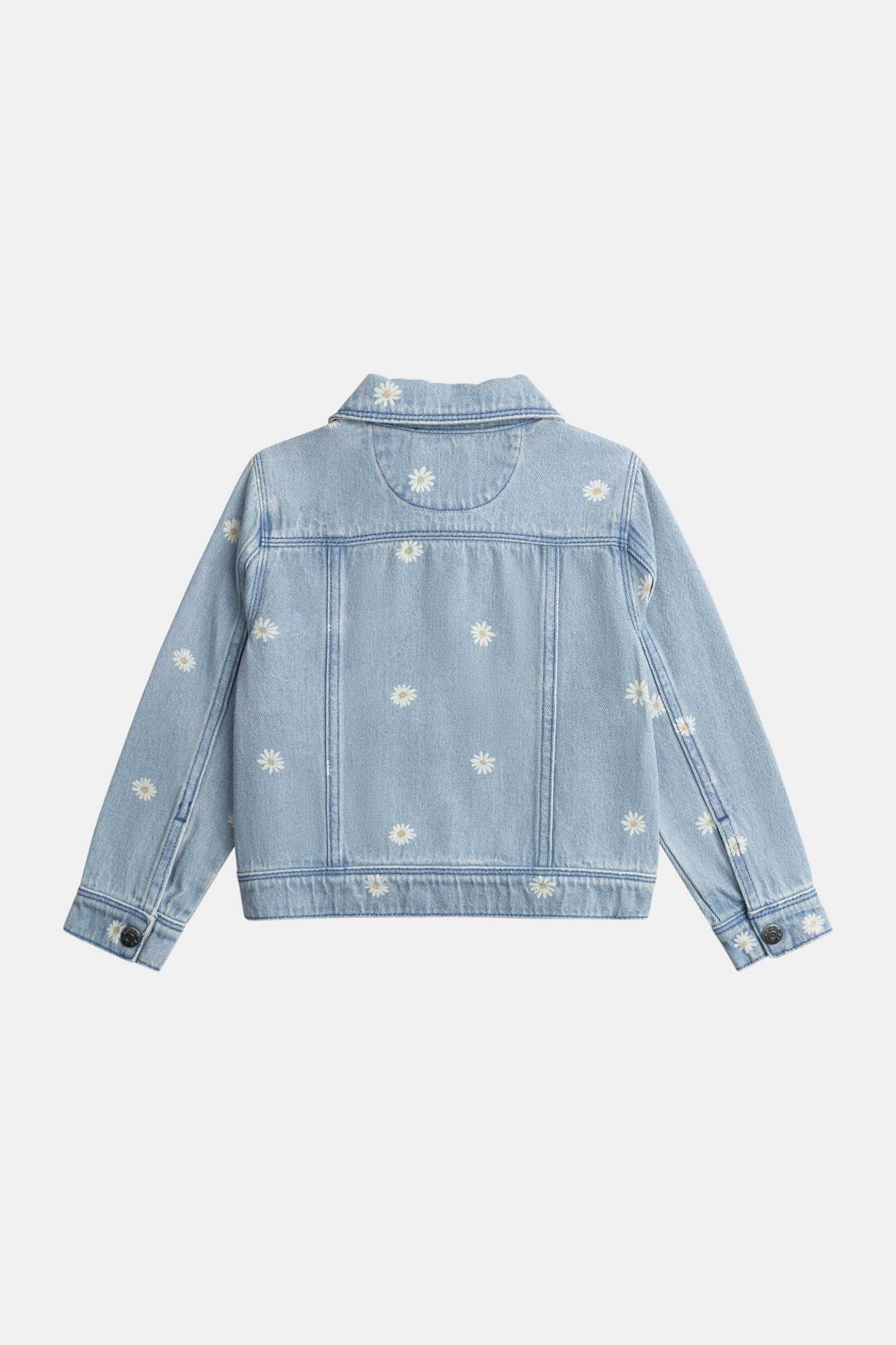 DPAM παιδικό denim μπουφάν για κορίτσια "Flowers" - 370772 Denim Blue φωτογραφία