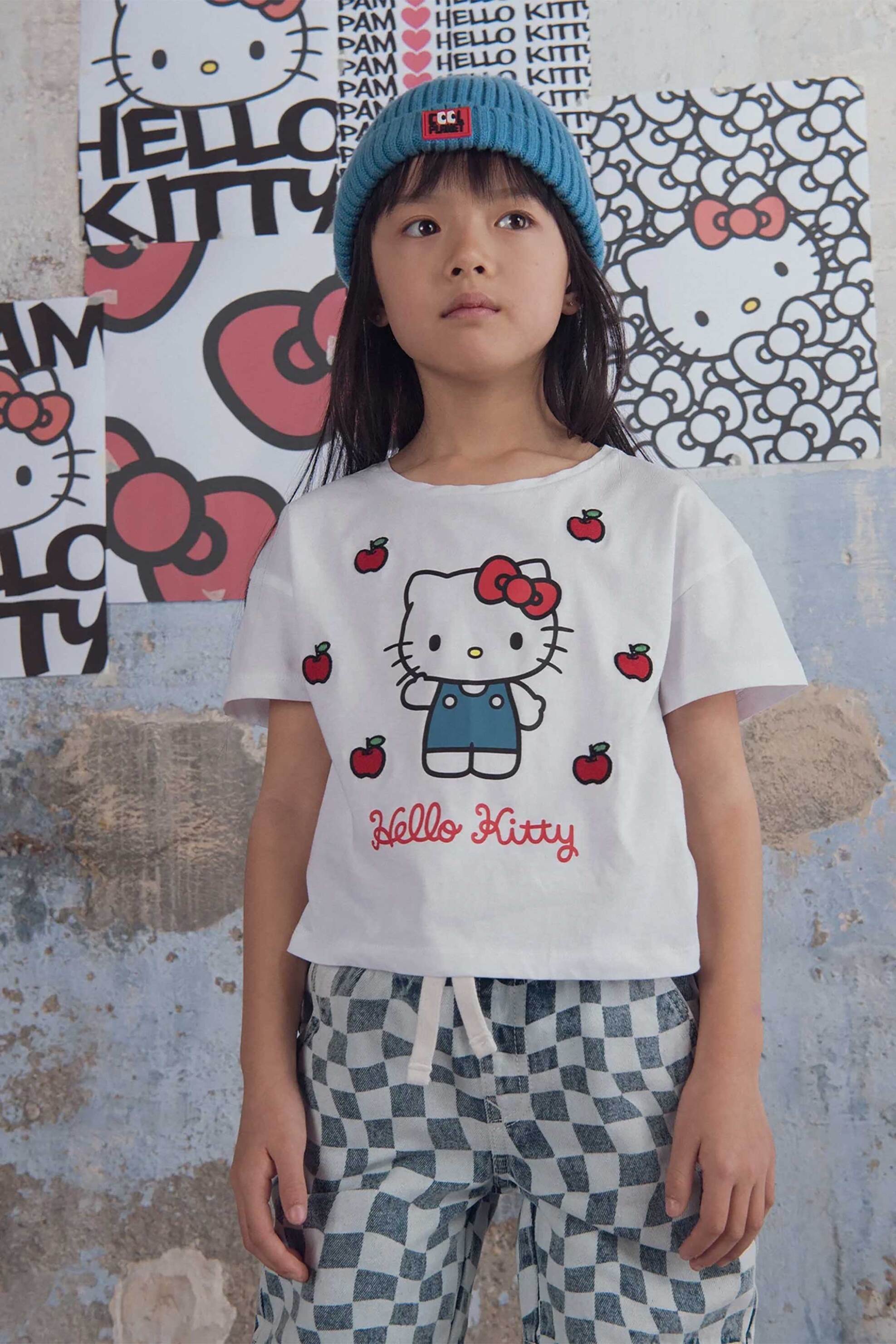 DPAM παιδική μπλούζα για κορίτσια "Hello Kitty" - 373096 Λευκό